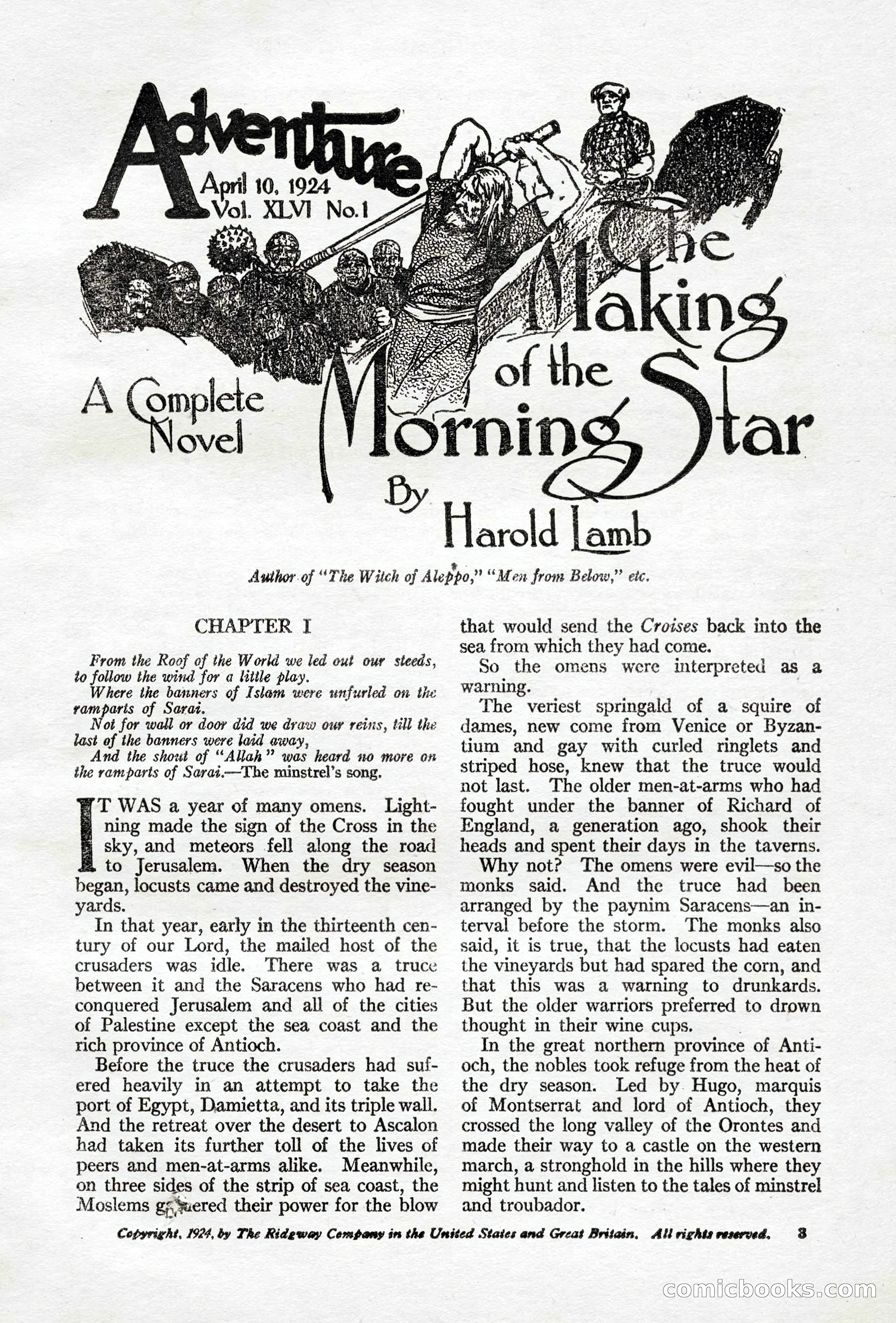 Adventure Magazine, April 10, 1924 — page 5 of 196