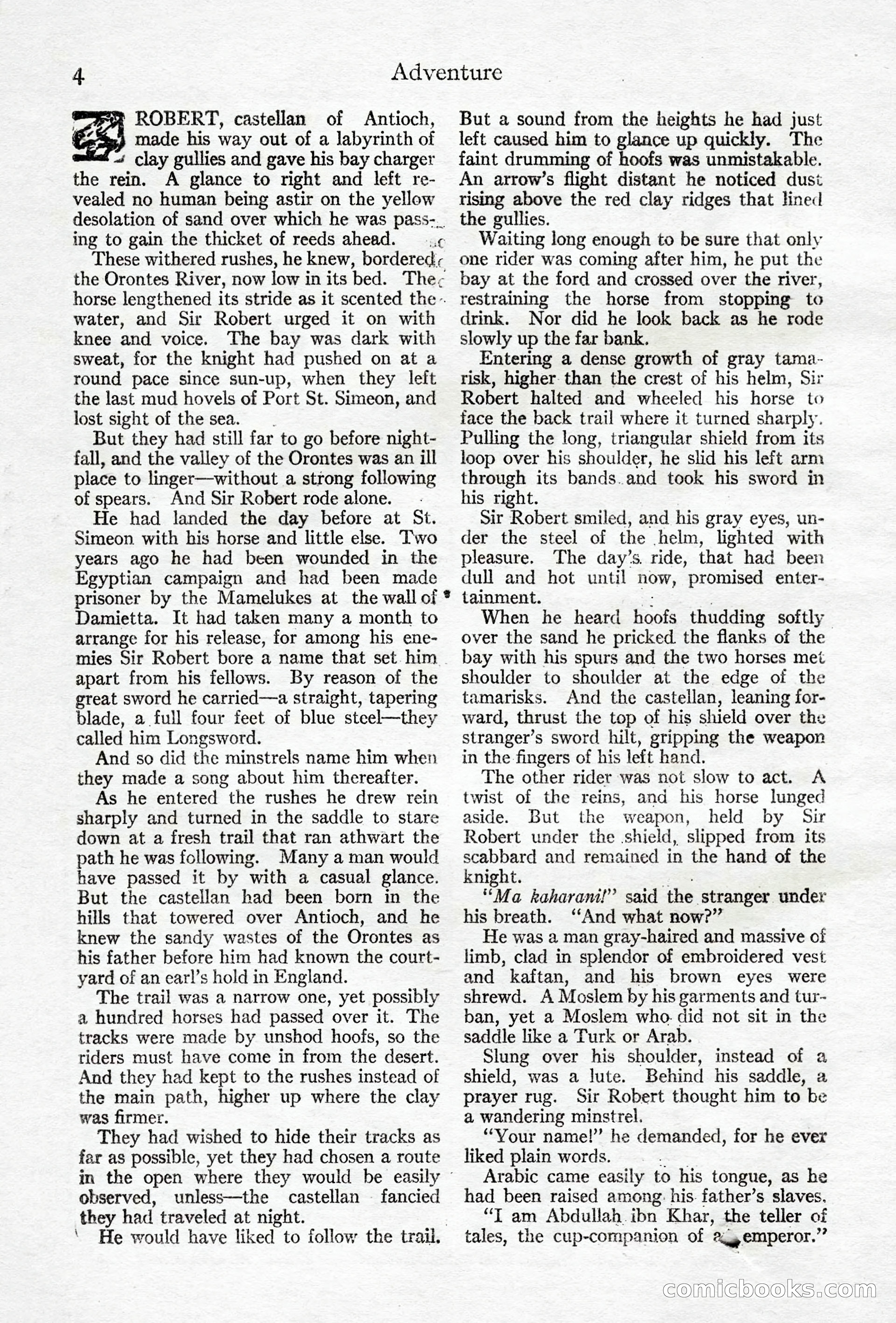 Adventure Magazine, April 10, 1924 — page 6 of 196