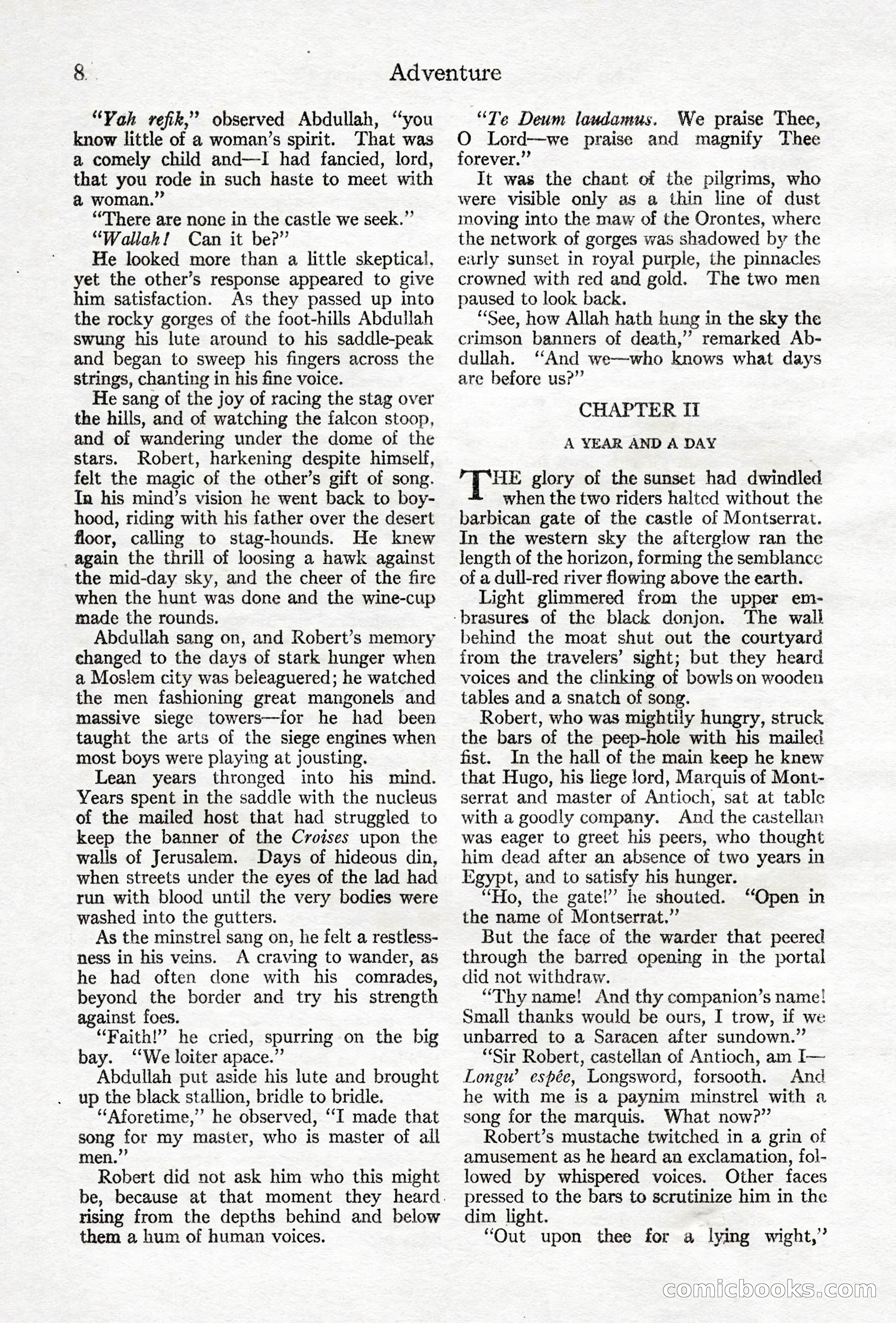 Adventure Magazine, April 10, 1924 — page 10 of 196