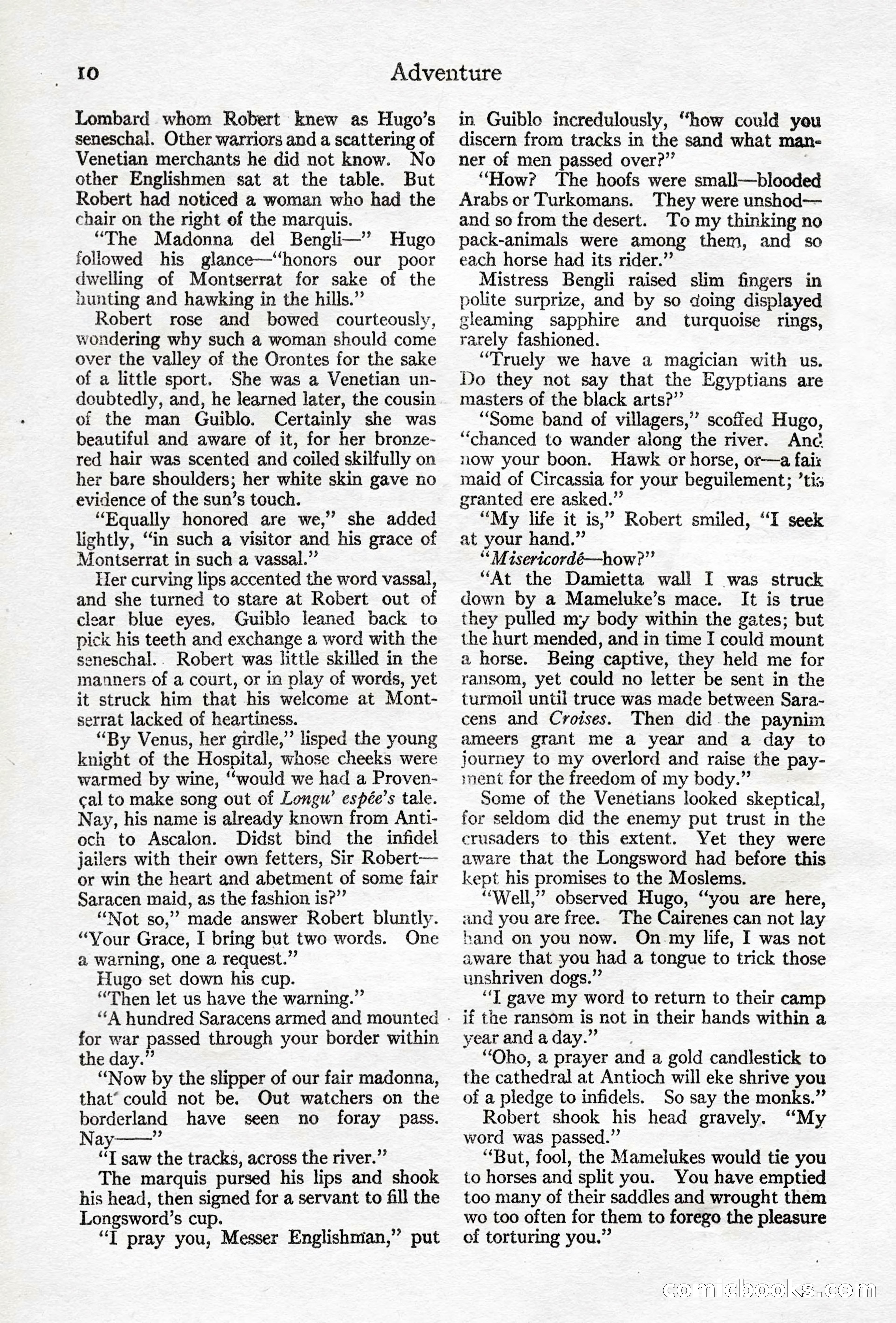 Adventure Magazine, April 10, 1924 — page 12 of 196