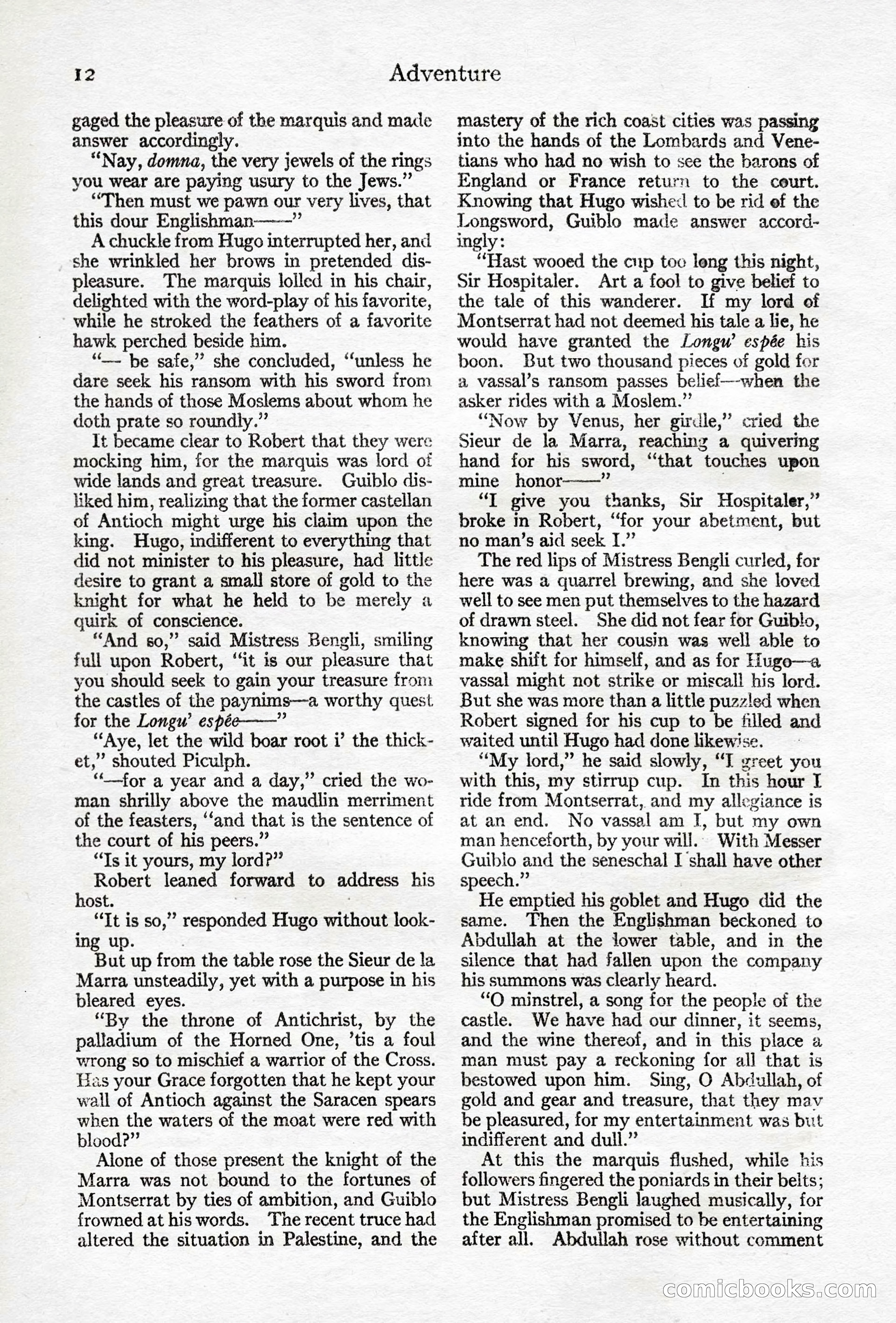 Adventure Magazine, April 10, 1924 — page 14 of 196