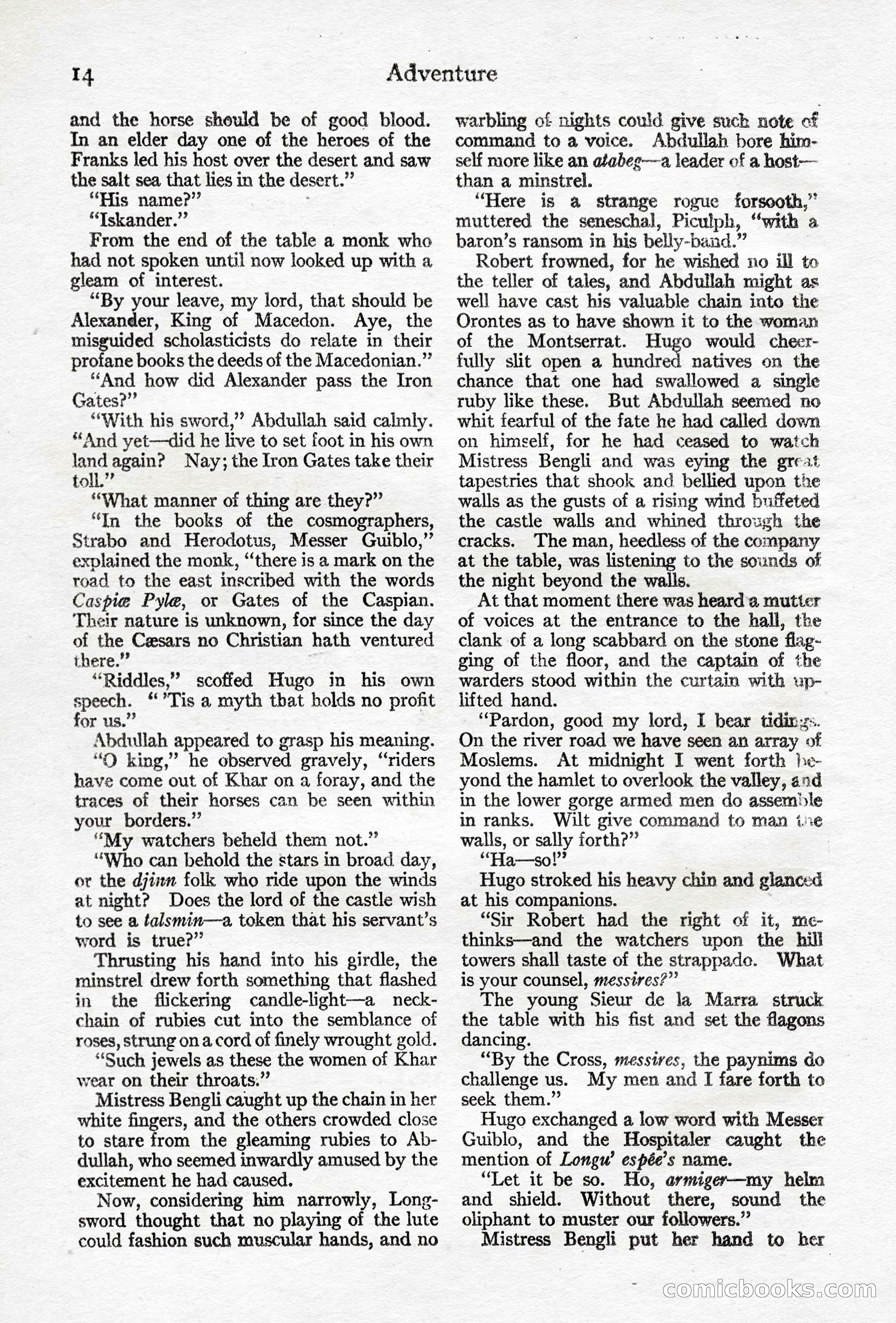 Adventure Magazine, April 10, 1924 — page 16 of 196