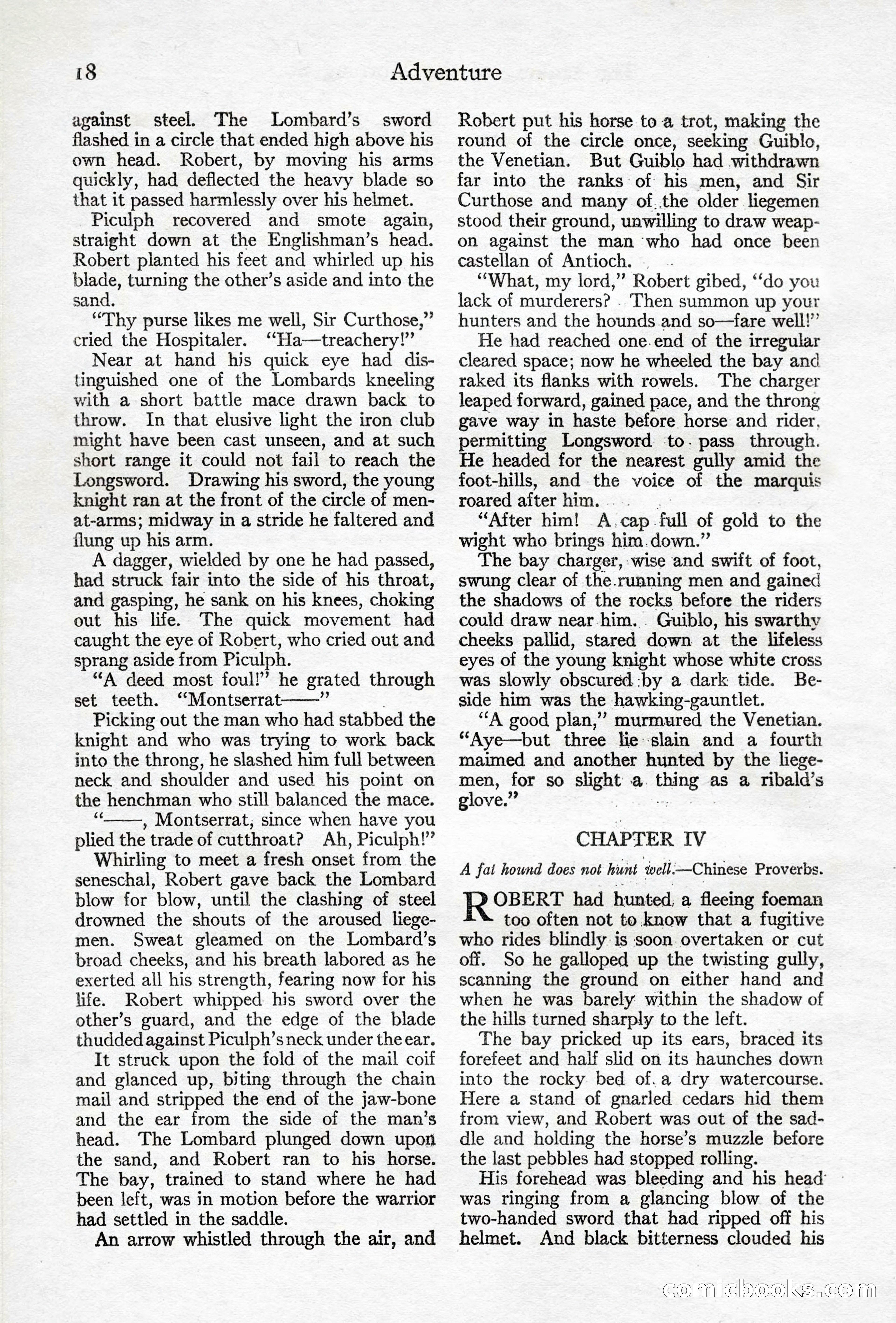 Adventure Magazine, April 10, 1924 — page 20 of 196