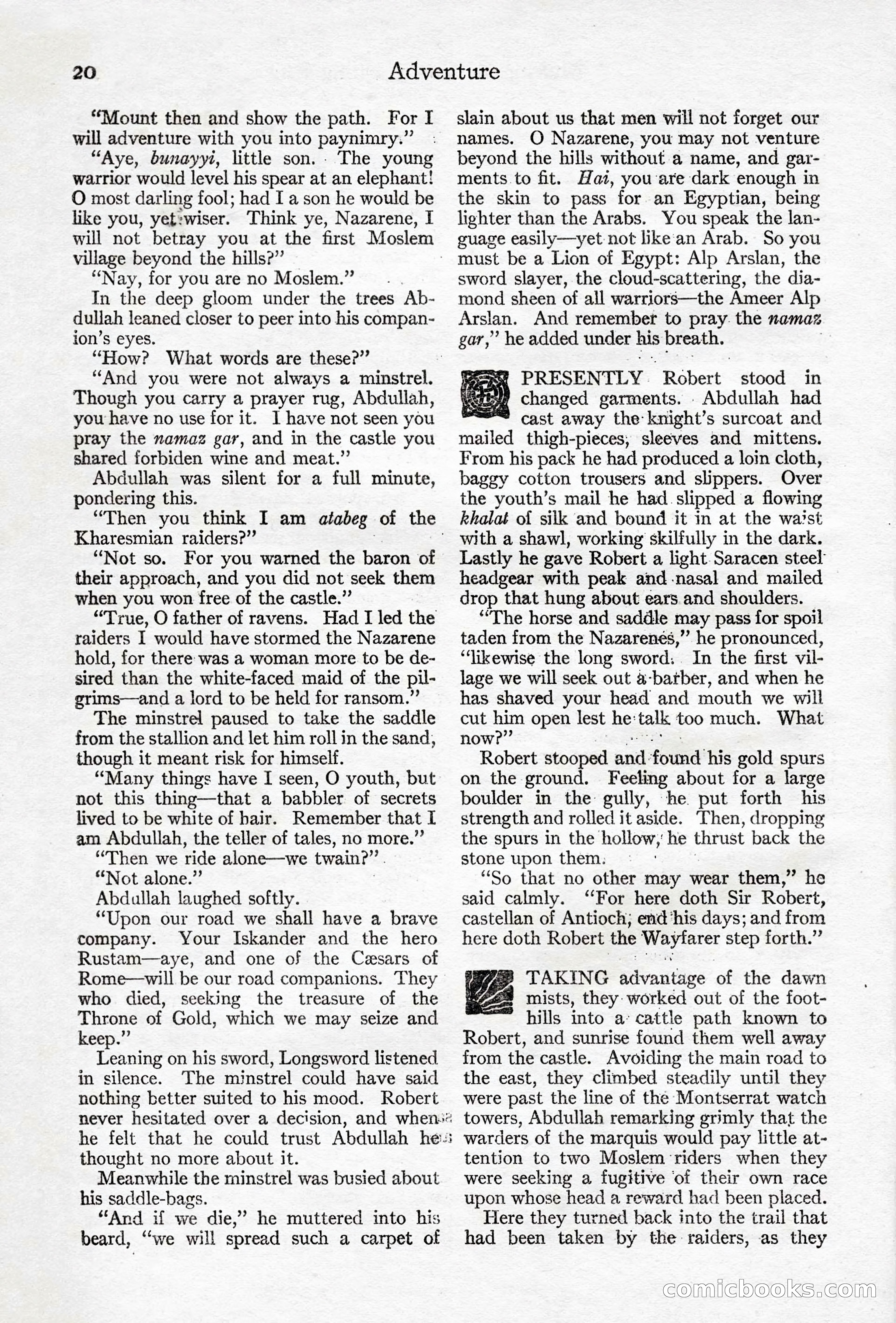 Adventure Magazine, April 10, 1924 — page 22 of 196