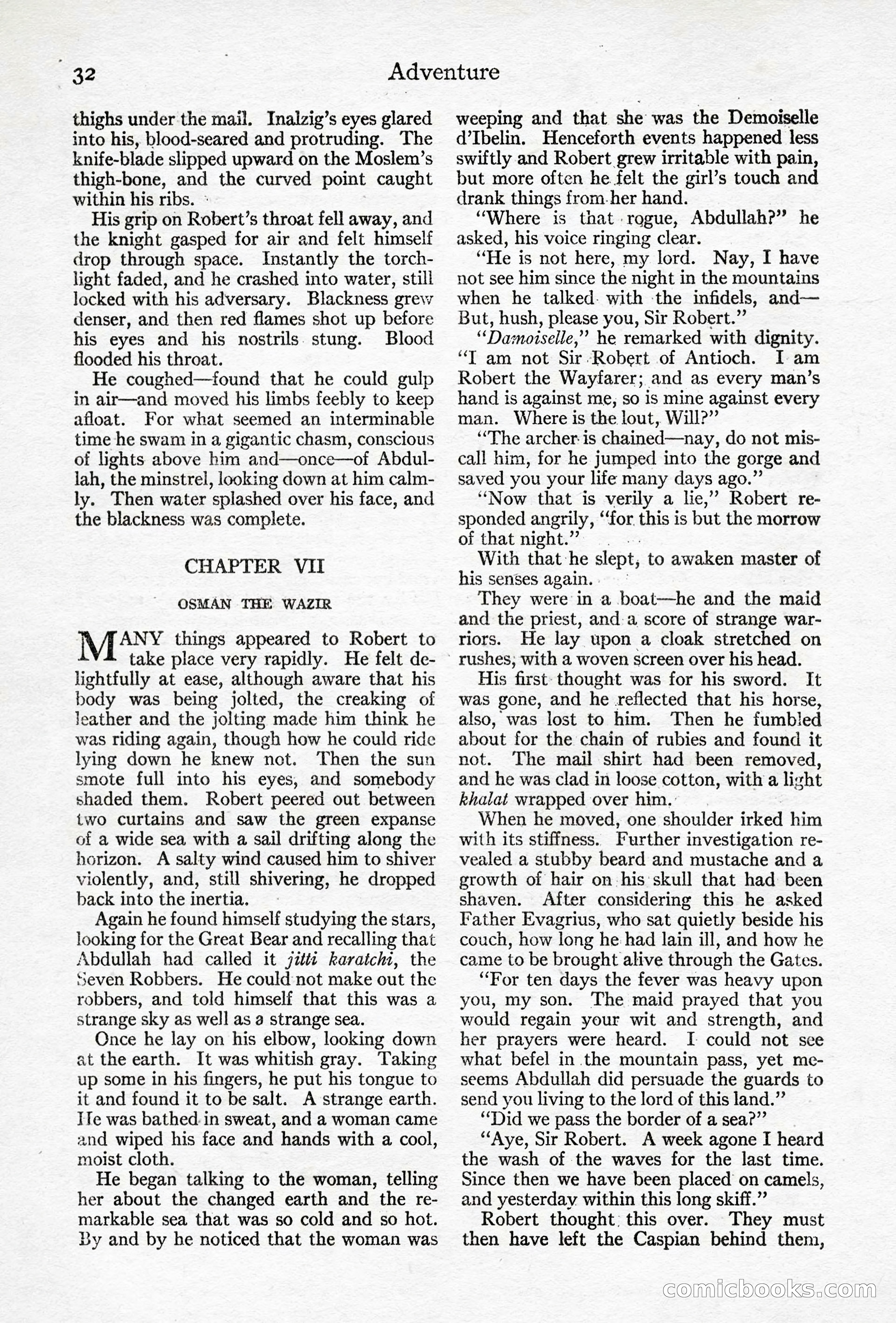 Adventure Magazine, April 10, 1924 — page 34 of 196