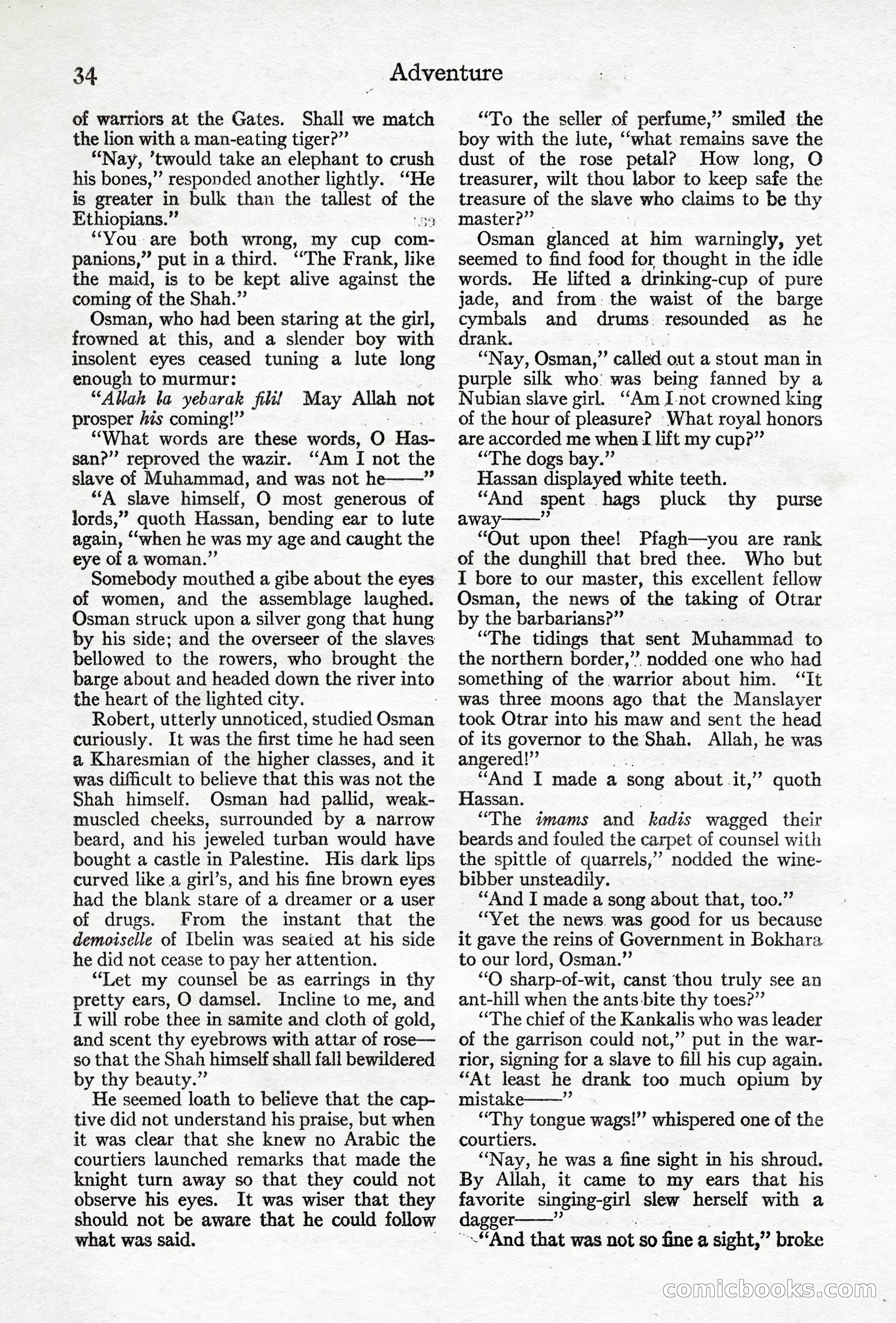 Adventure Magazine, April 10, 1924 — page 36 of 196