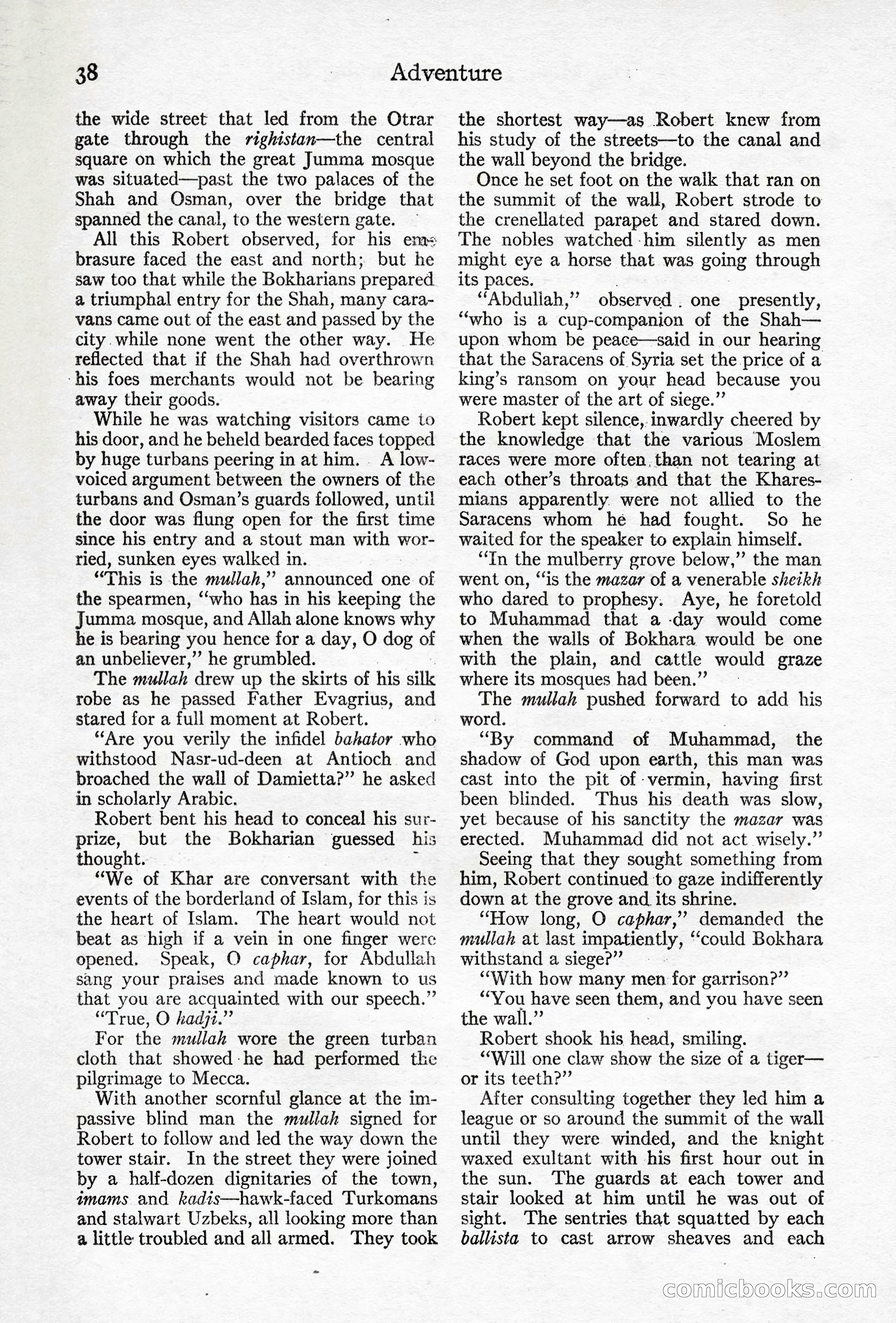 Adventure Magazine, April 10, 1924 — page 40 of 196