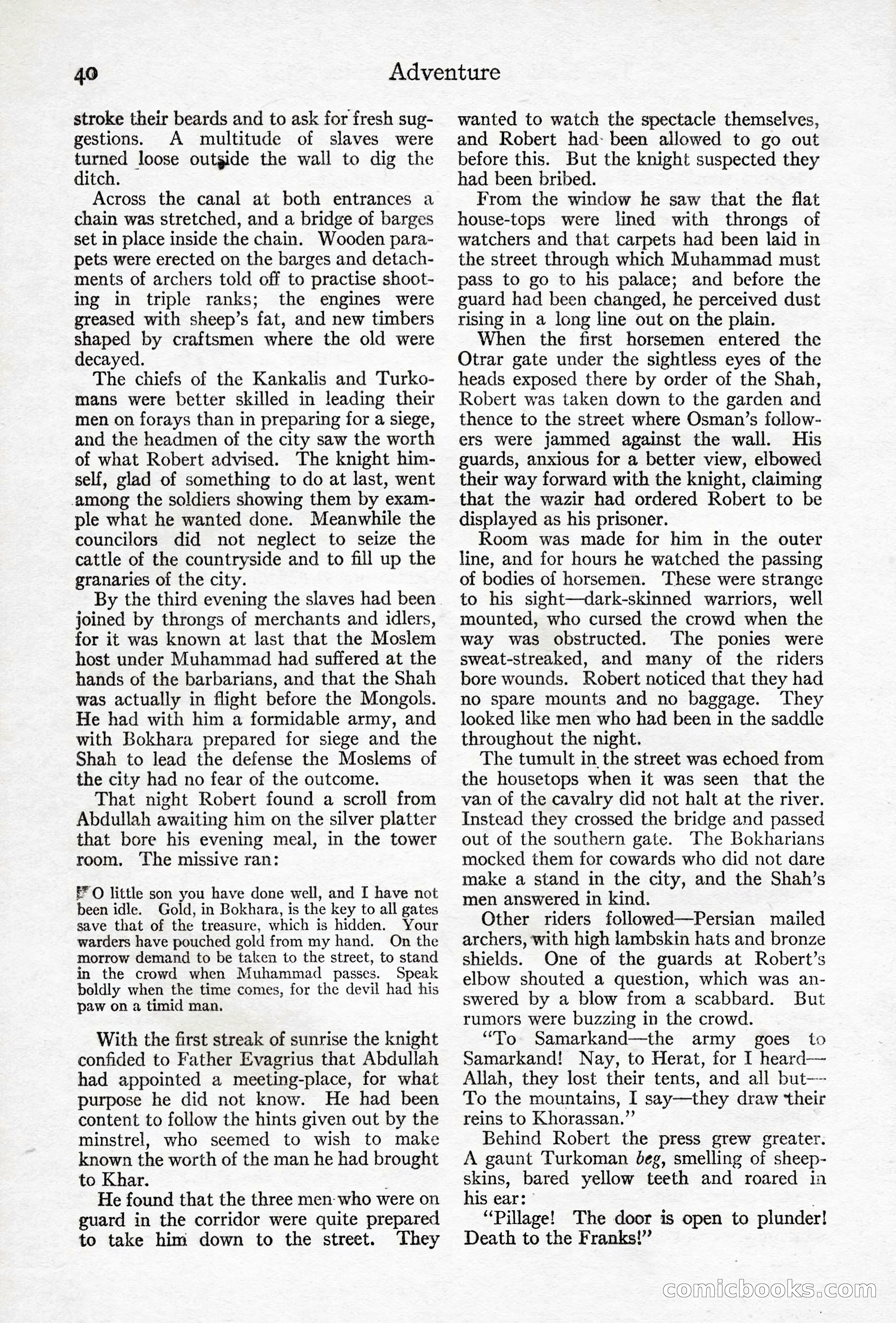 Adventure Magazine, April 10, 1924 — page 42 of 196