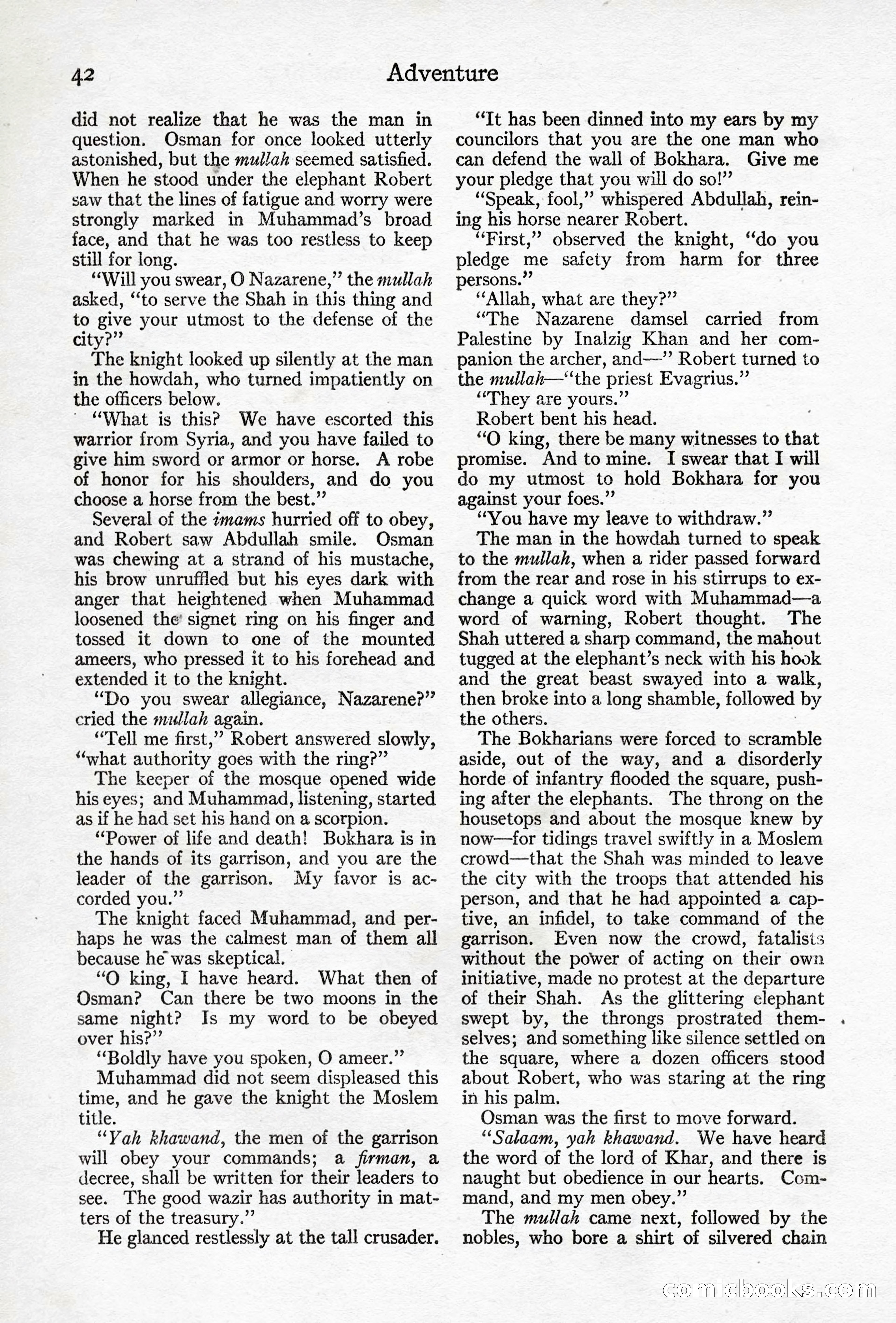 Adventure Magazine, April 10, 1924 — page 44 of 196