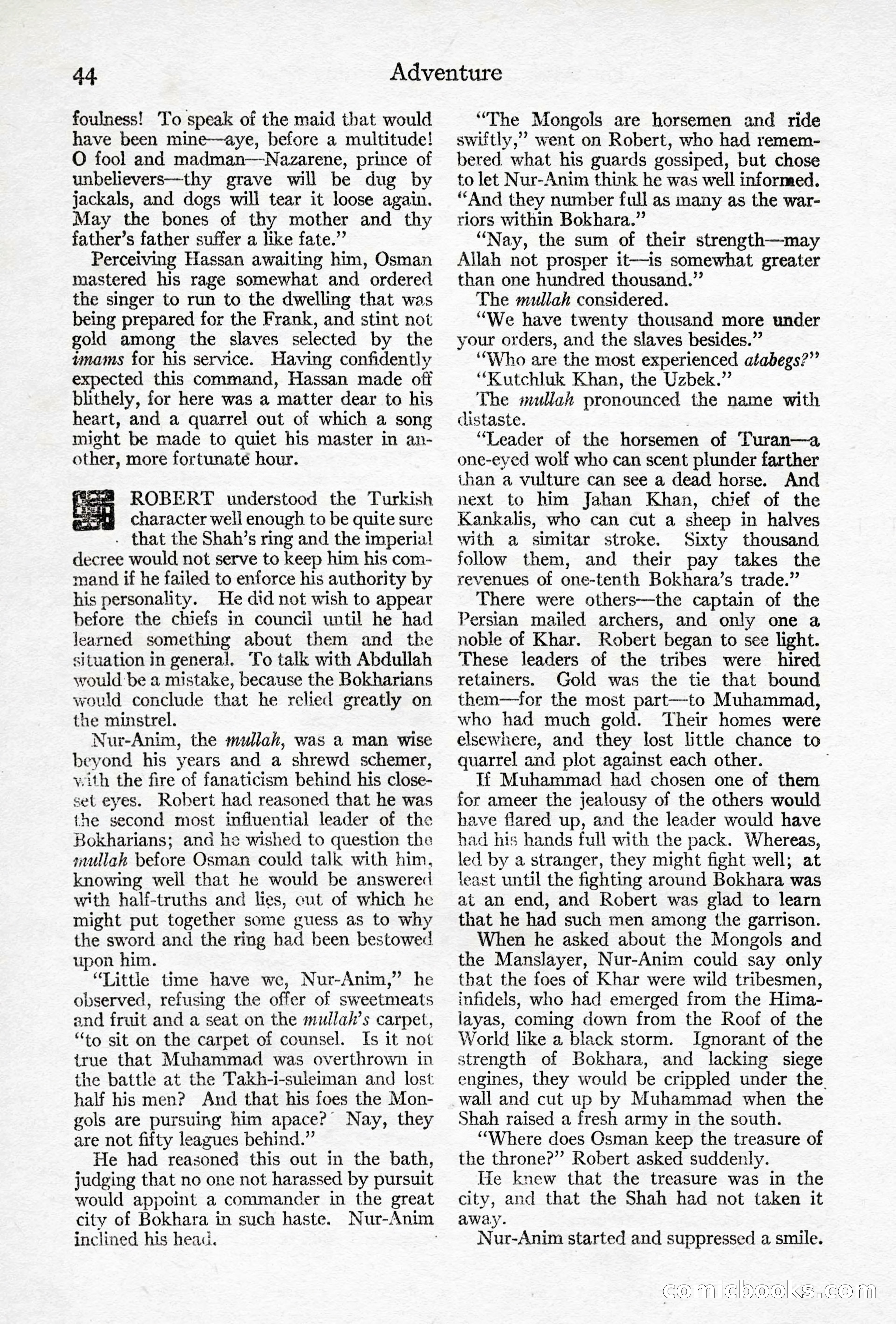 Adventure Magazine, April 10, 1924 — page 46 of 196
