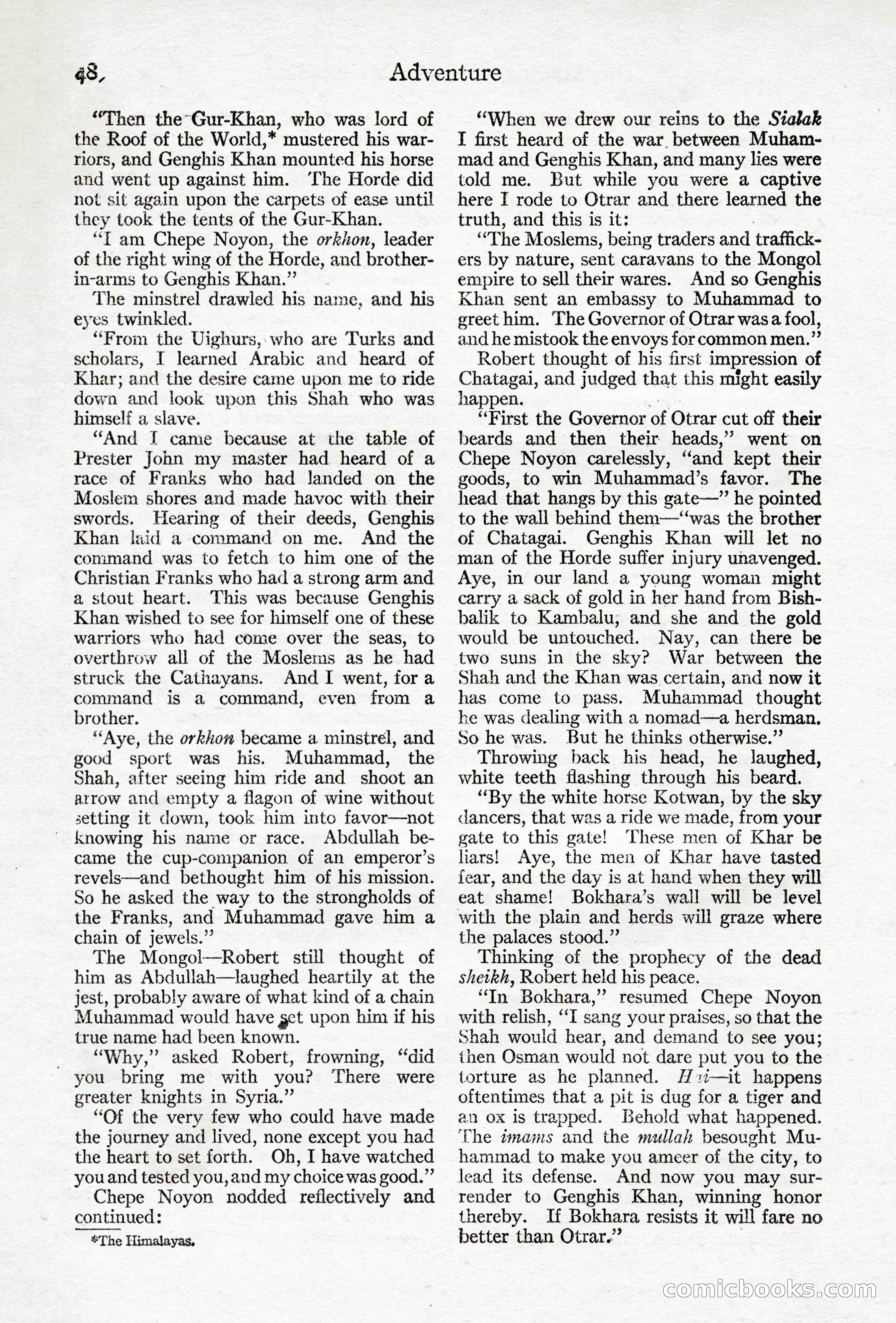 Adventure Magazine, April 10, 1924 — page 50 of 196