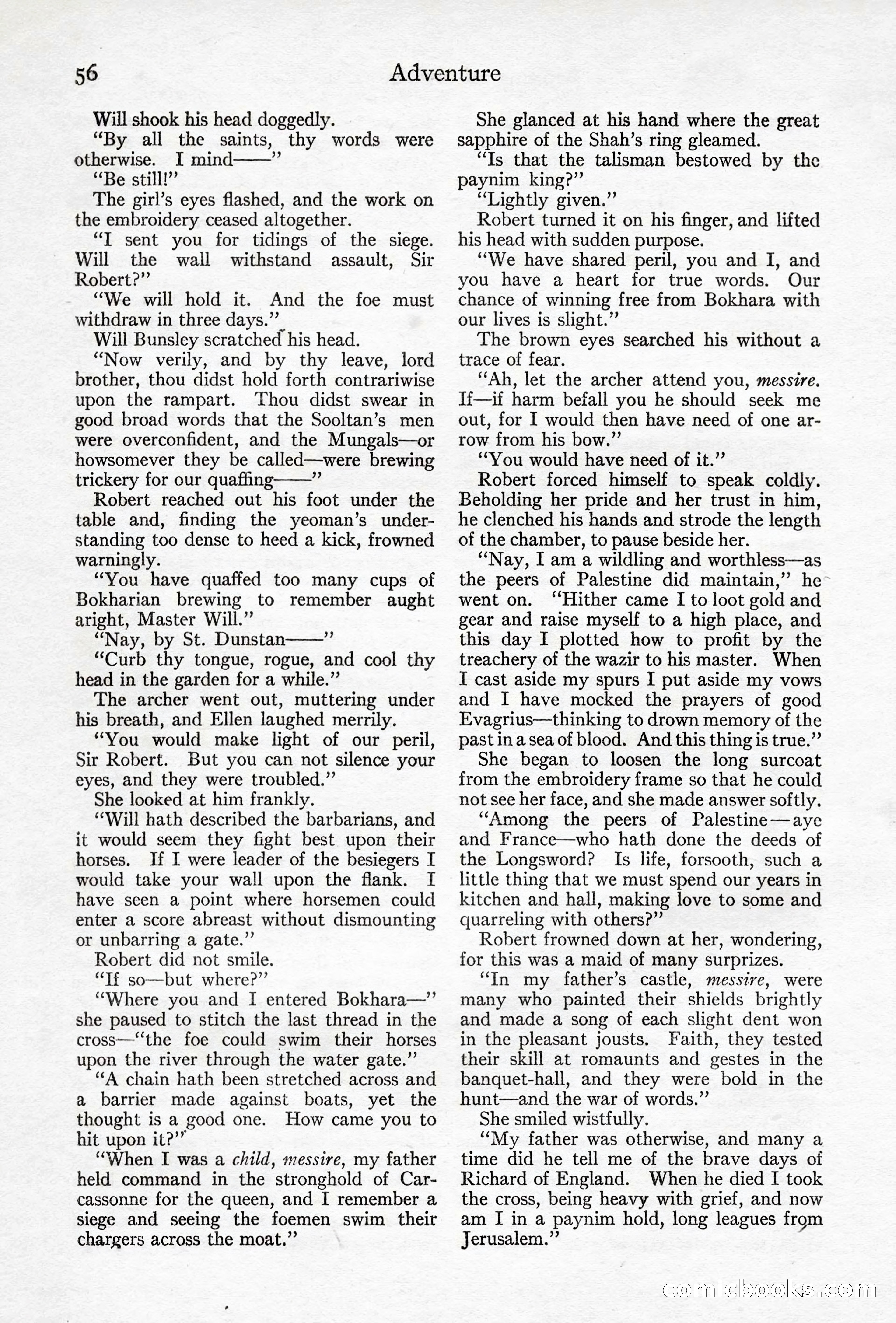 Adventure Magazine, April 10, 1924 — page 58 of 196