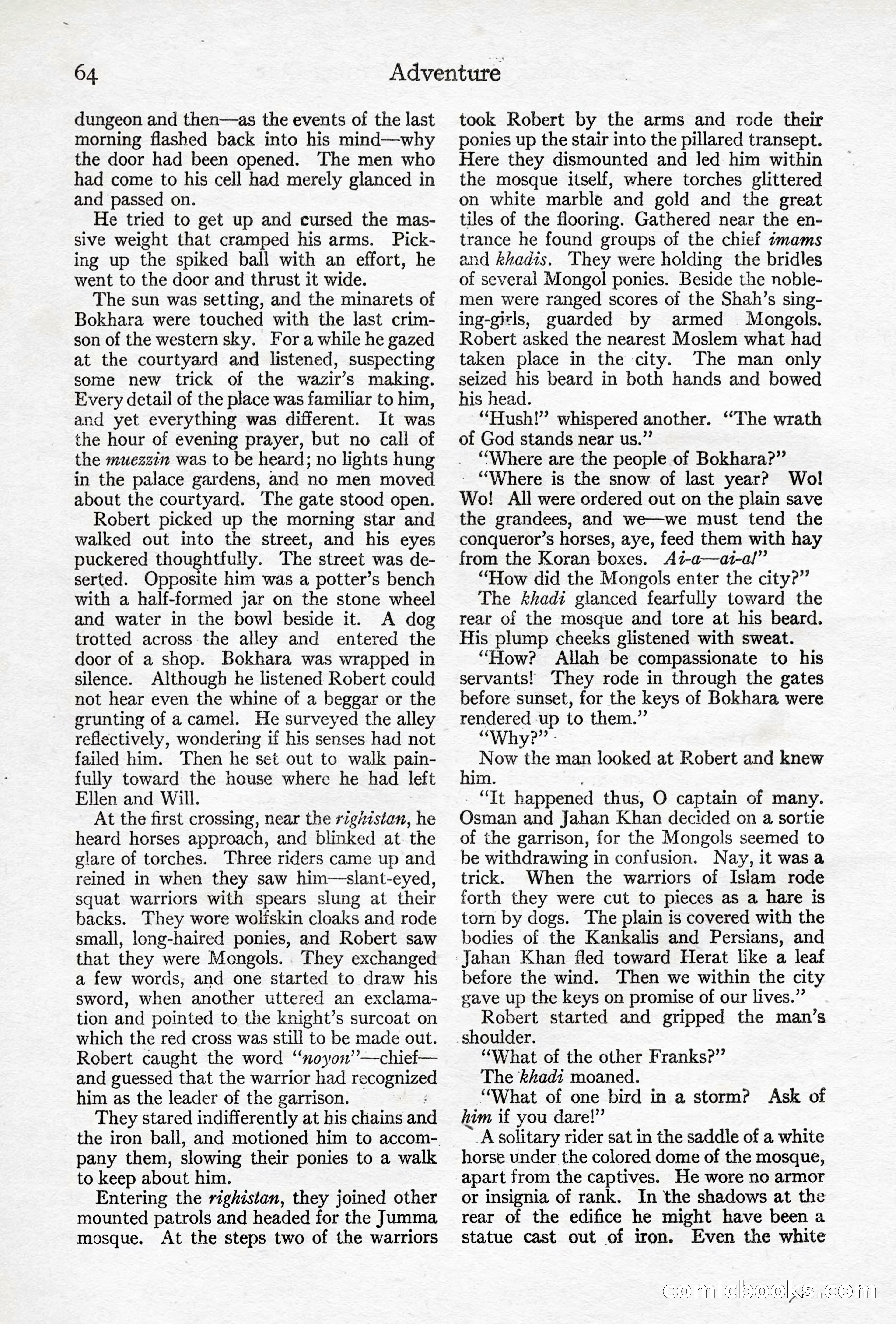 Adventure Magazine, April 10, 1924 — page 66 of 196