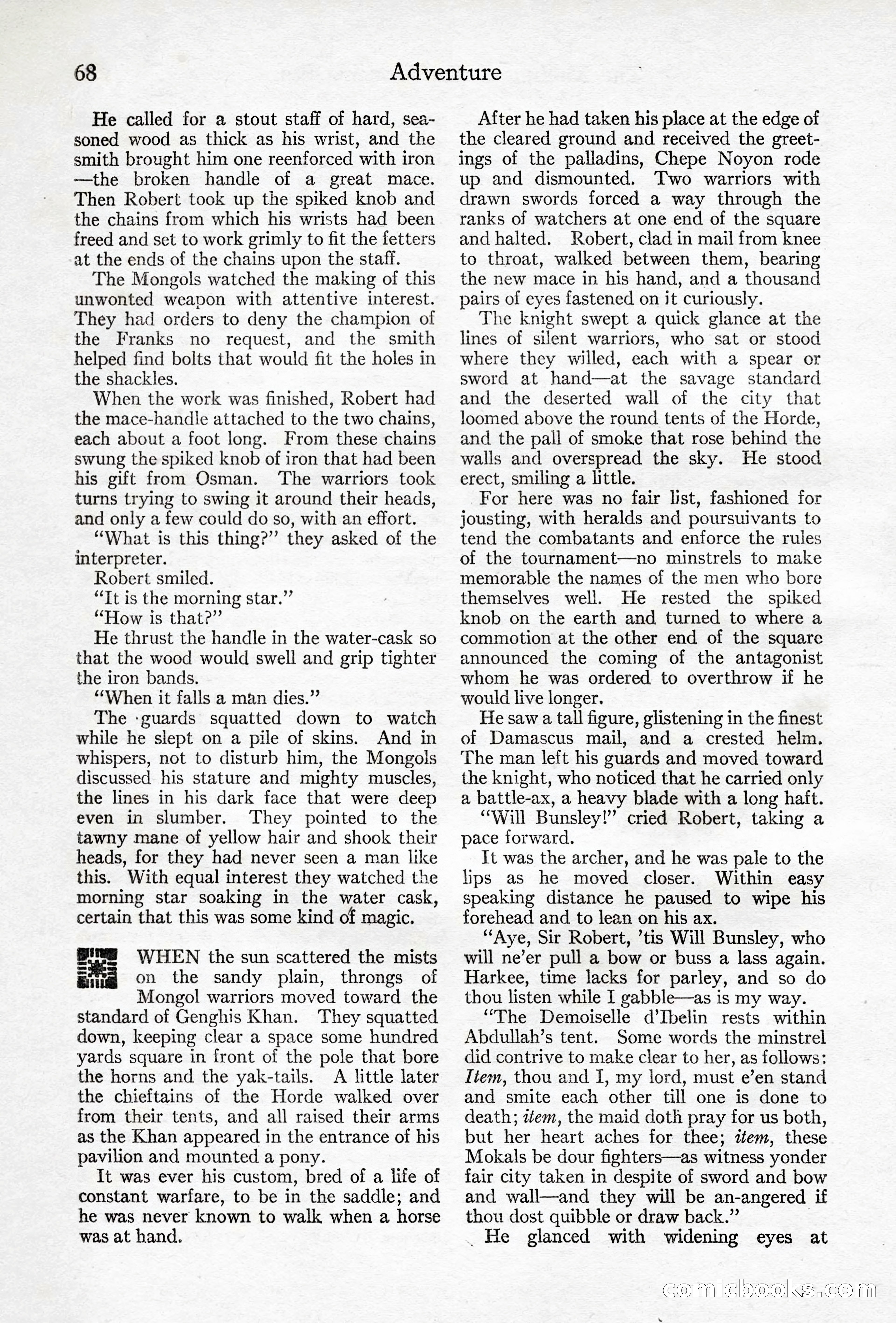 Adventure Magazine, April 10, 1924 — page 70 of 196