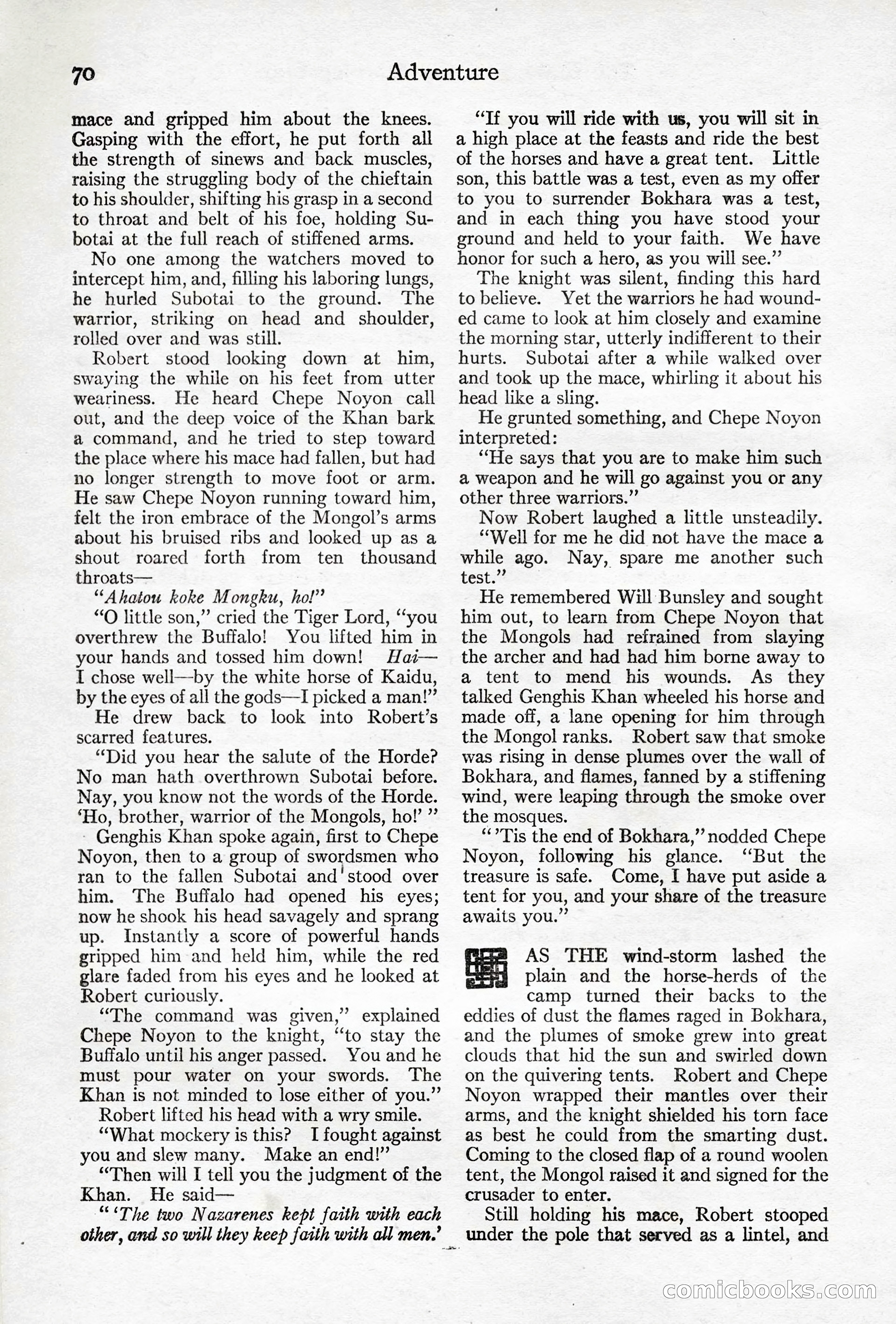 Adventure Magazine, April 10, 1924 — page 72 of 196