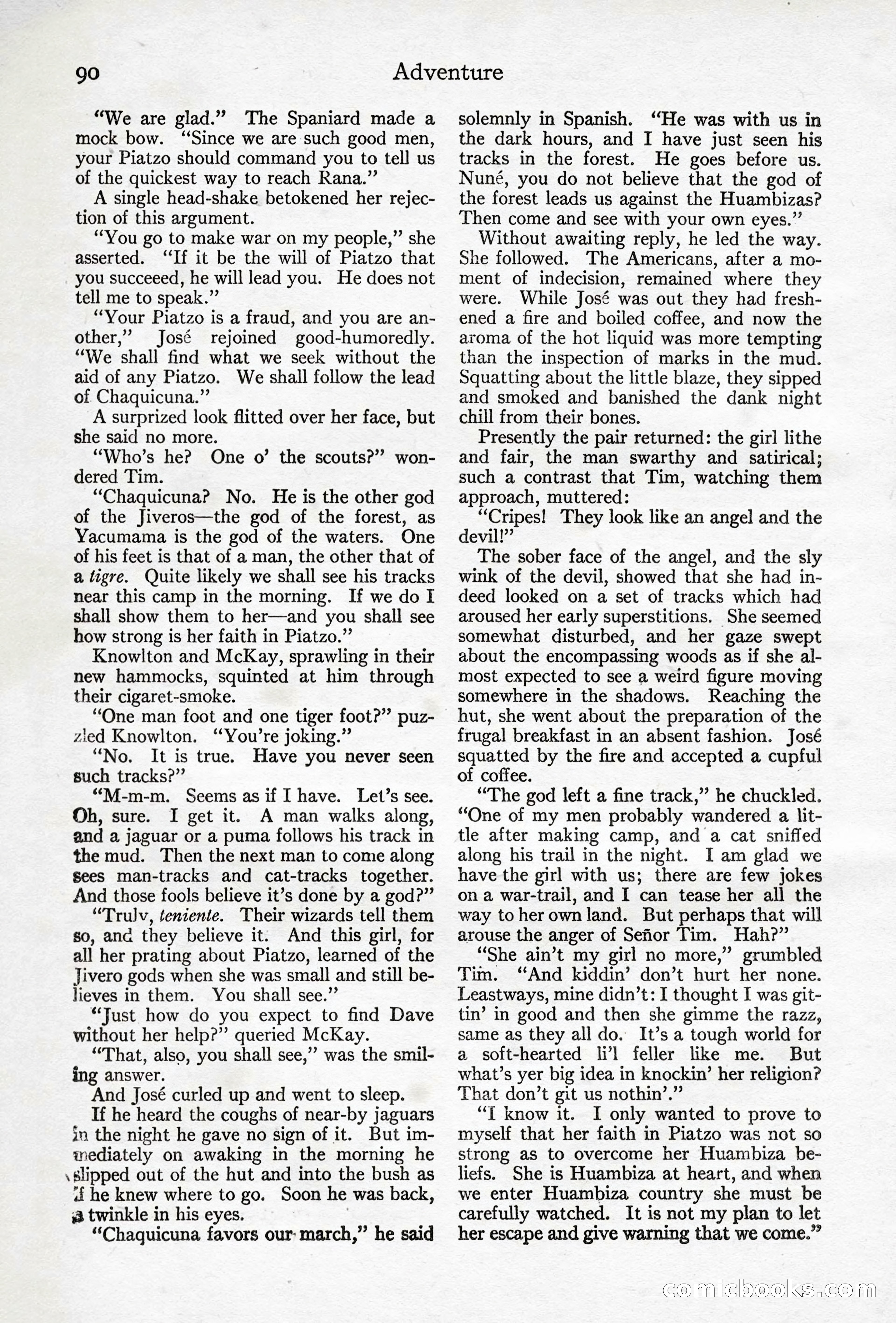 Adventure Magazine, April 10, 1924 — page 92 of 196