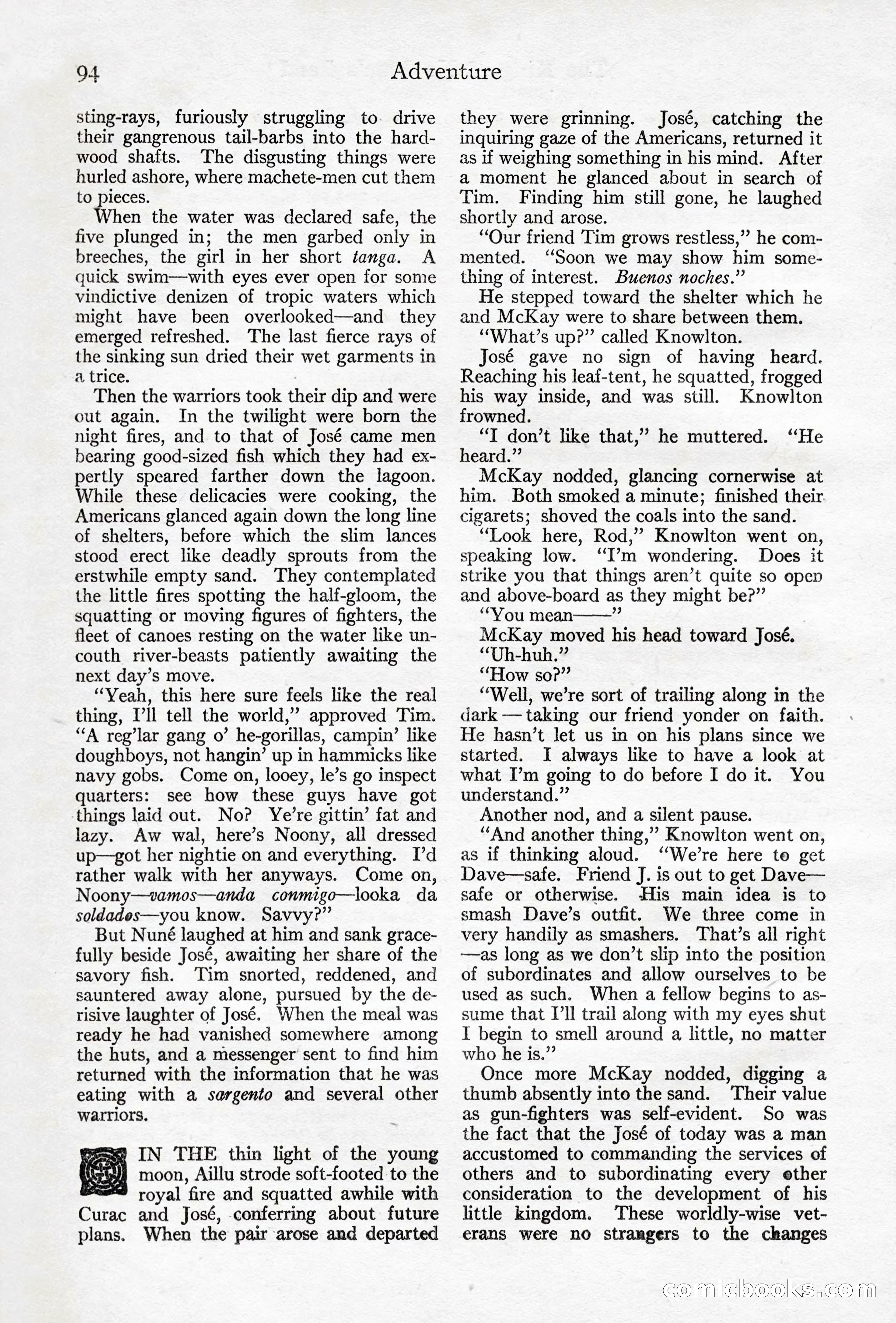 Adventure Magazine, April 10, 1924 — page 96 of 196