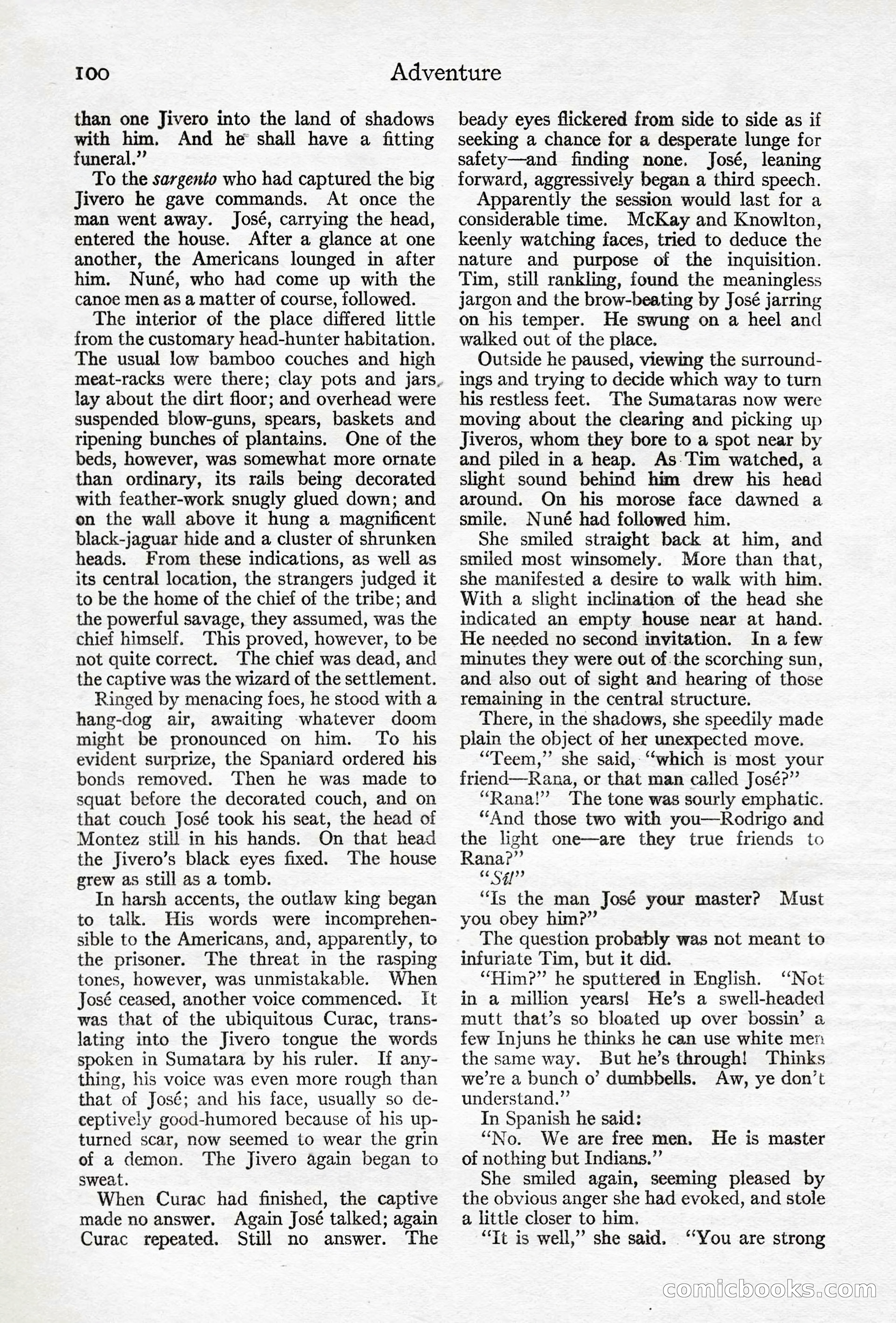 Adventure Magazine, April 10, 1924 — page 102 of 196