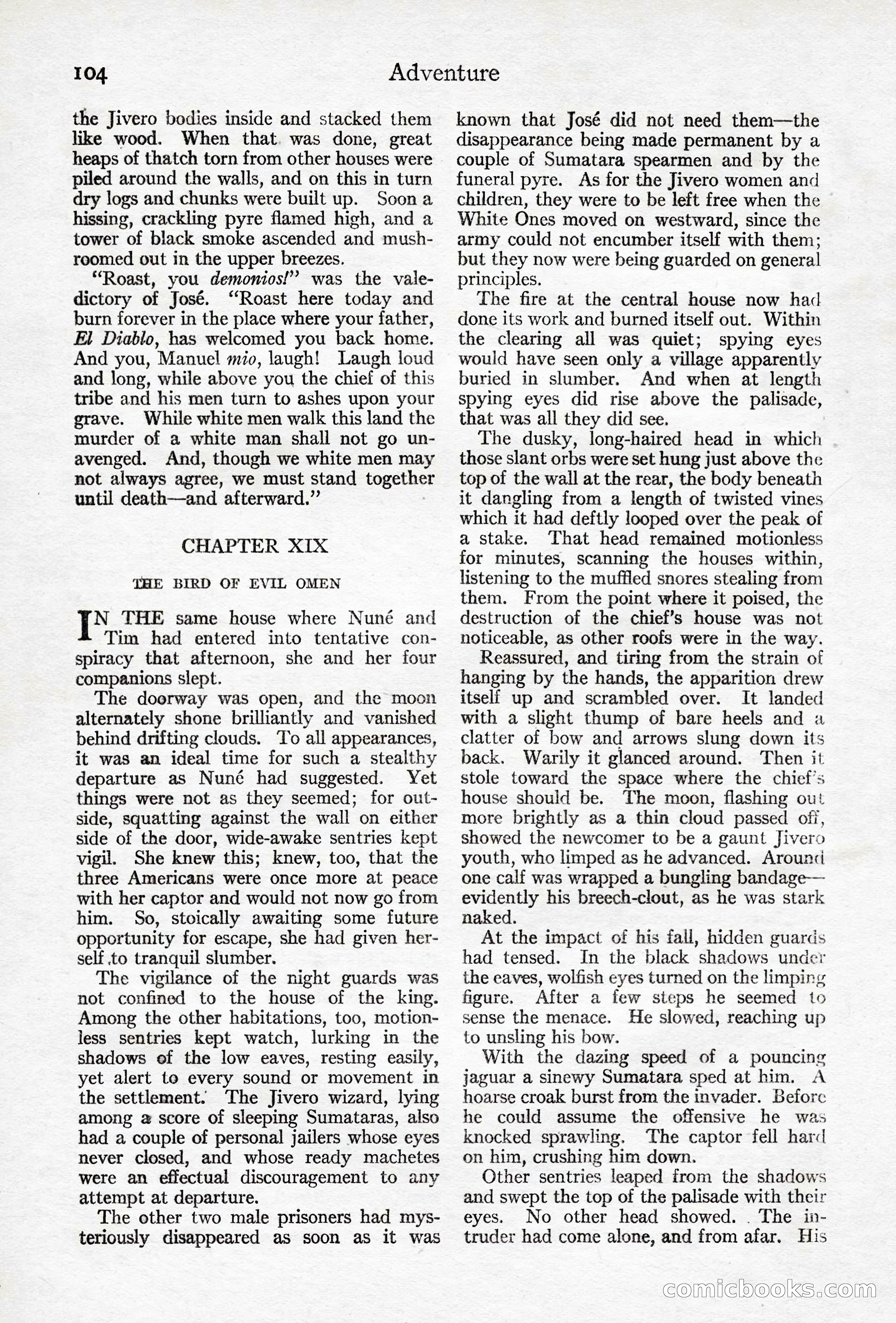 Adventure Magazine, April 10, 1924 — page 106 of 196