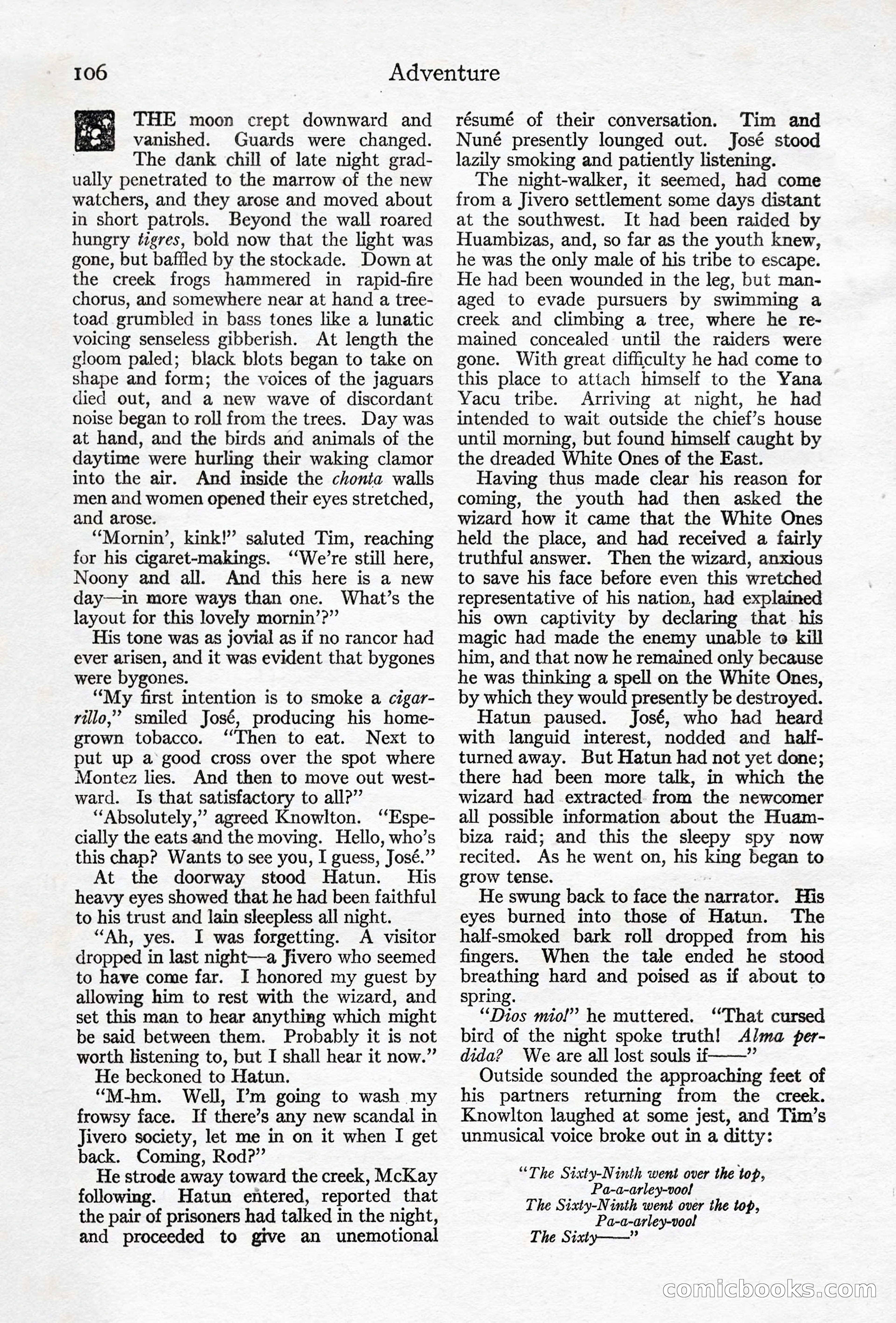 Adventure Magazine, April 10, 1924 — page 108 of 196