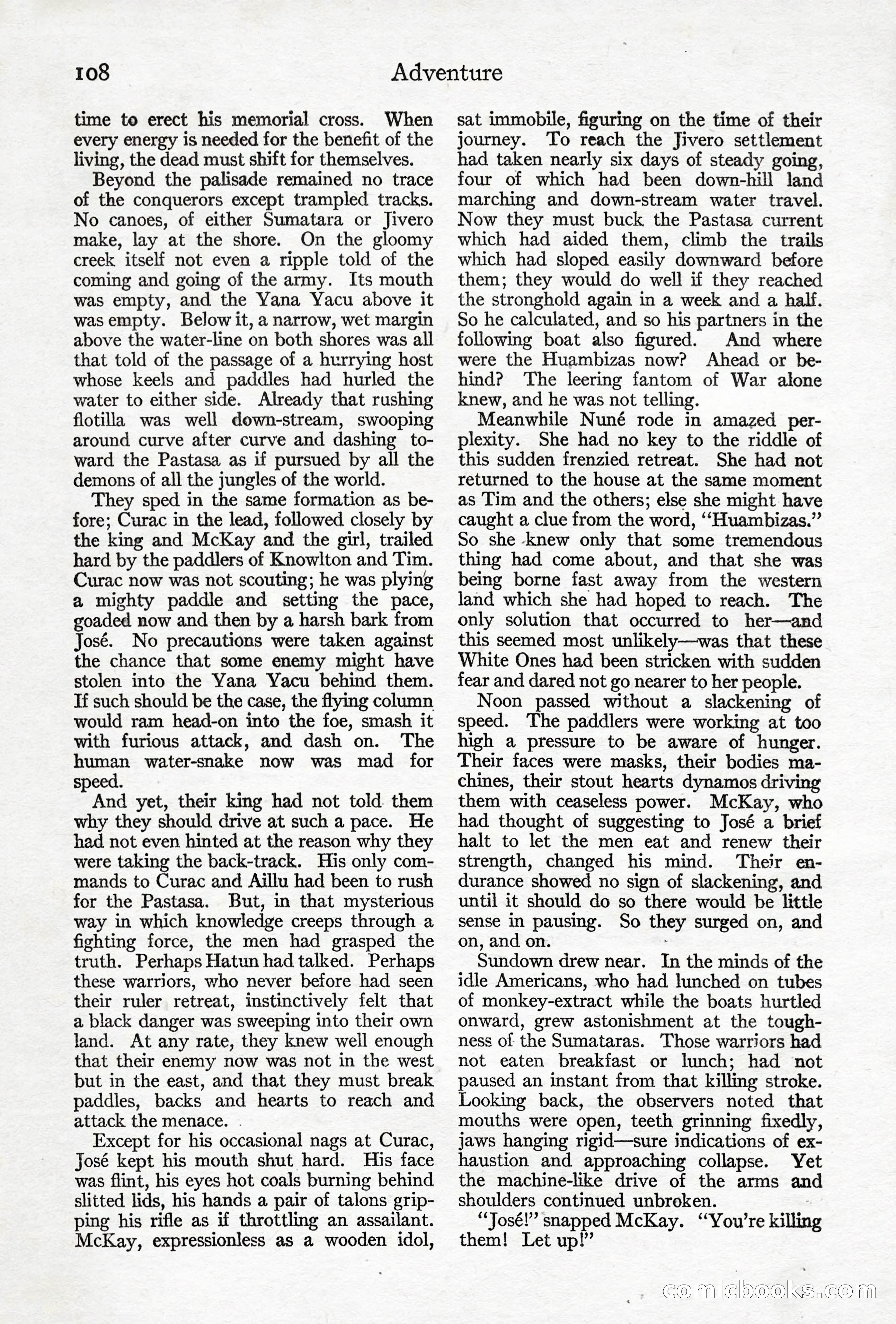 Adventure Magazine, April 10, 1924 — page 110 of 196