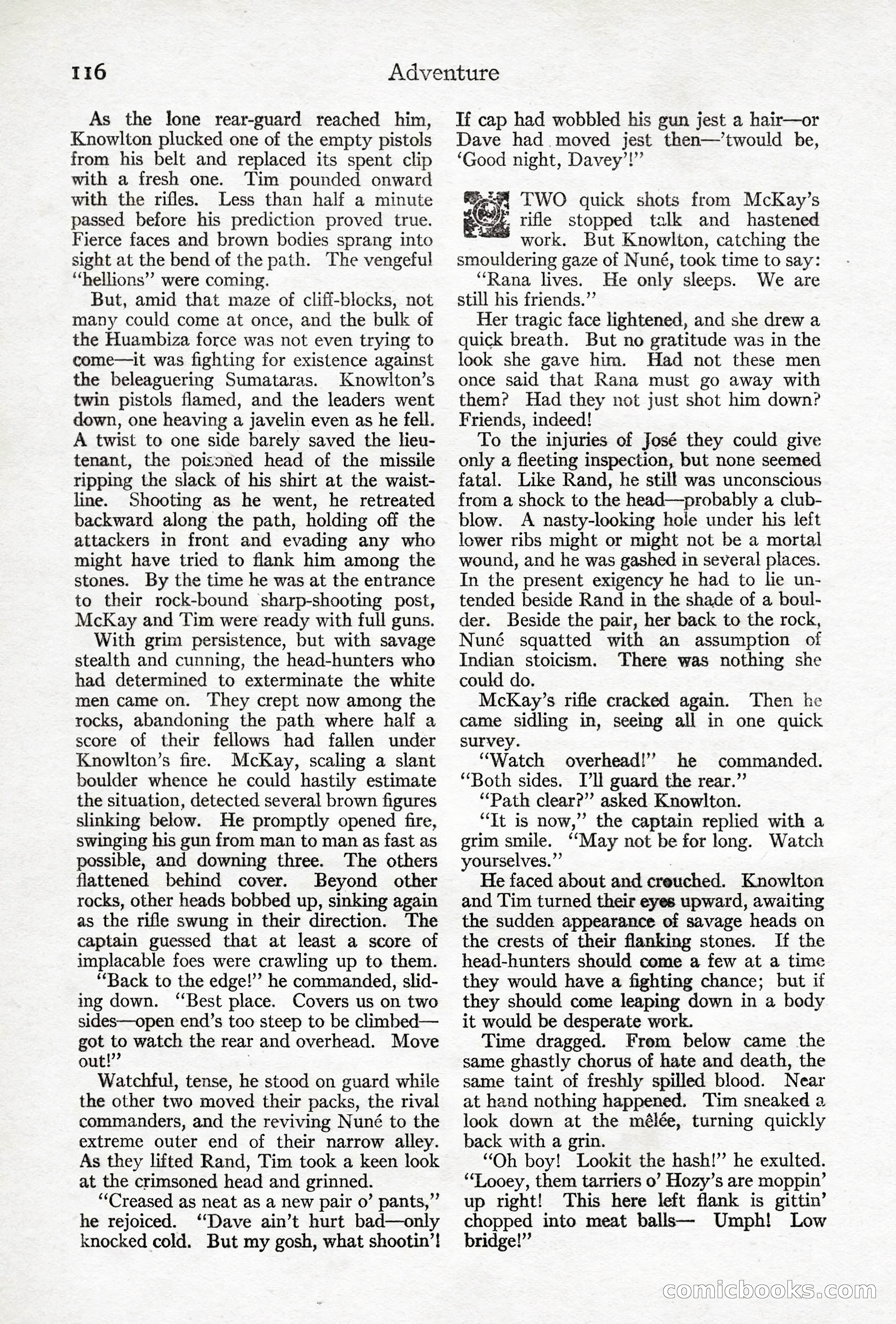 Adventure Magazine, April 10, 1924 — page 118 of 196