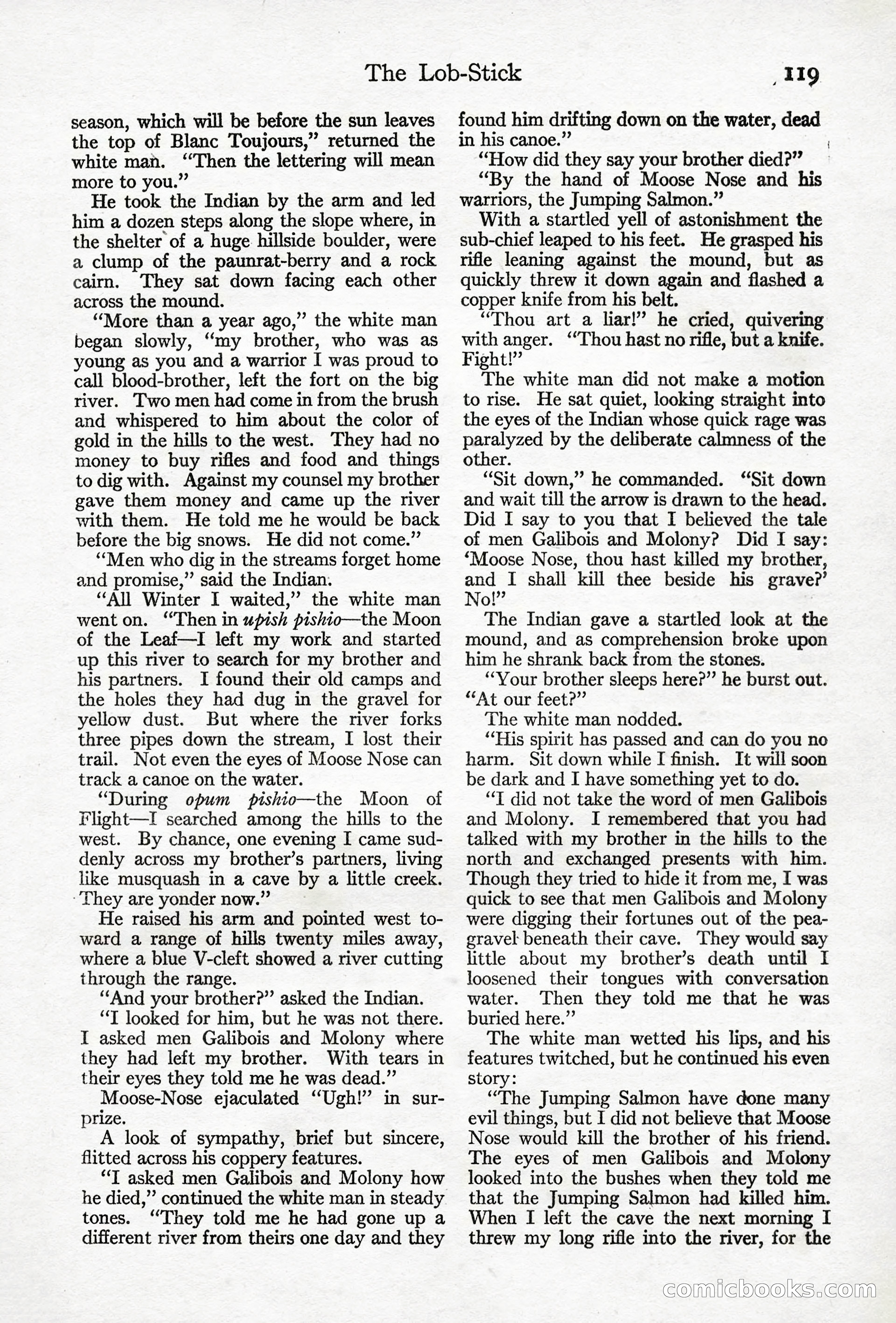 Adventure Magazine, April 10, 1924 — page 121 of 196
