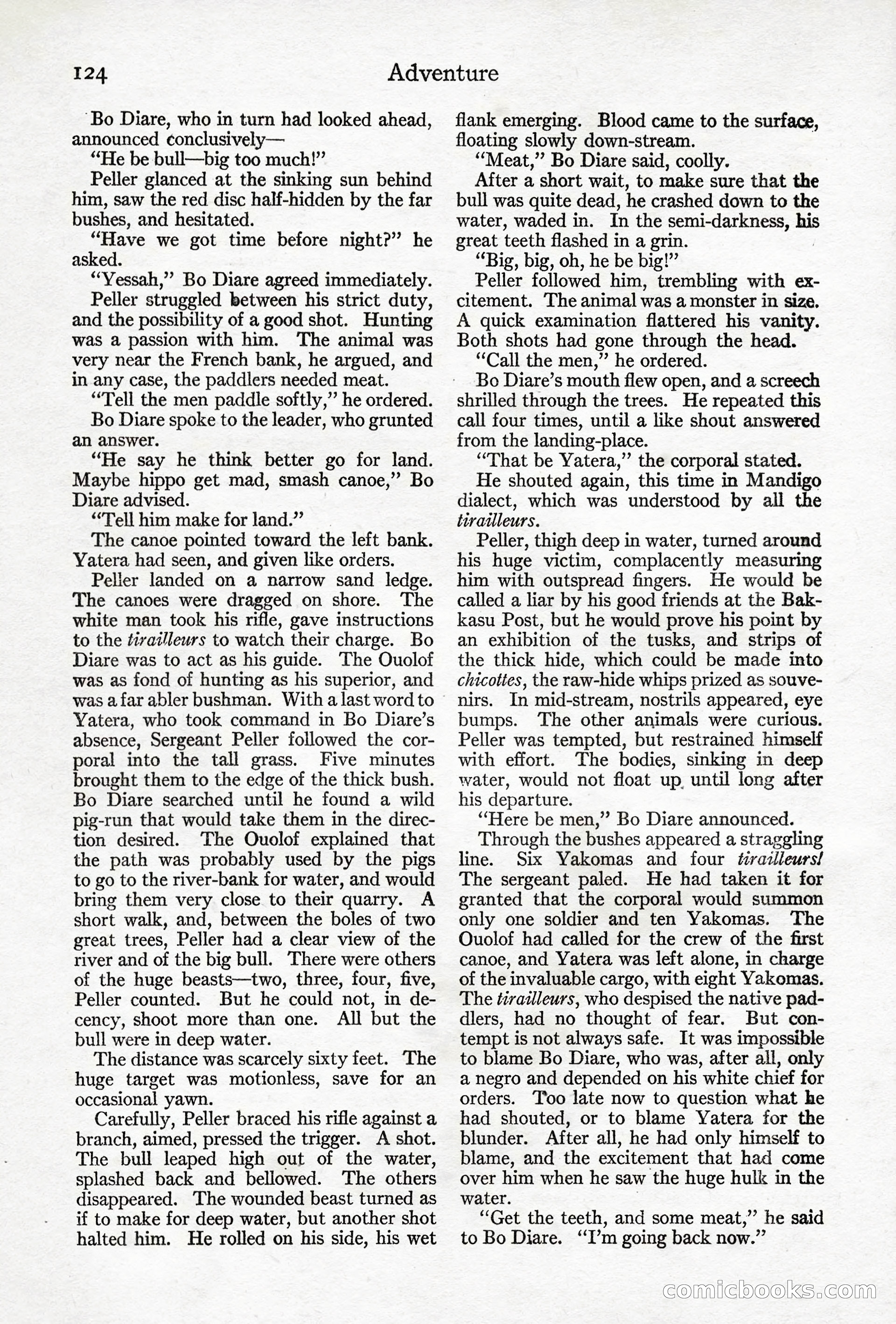 Adventure Magazine, April 10, 1924 — page 126 of 196