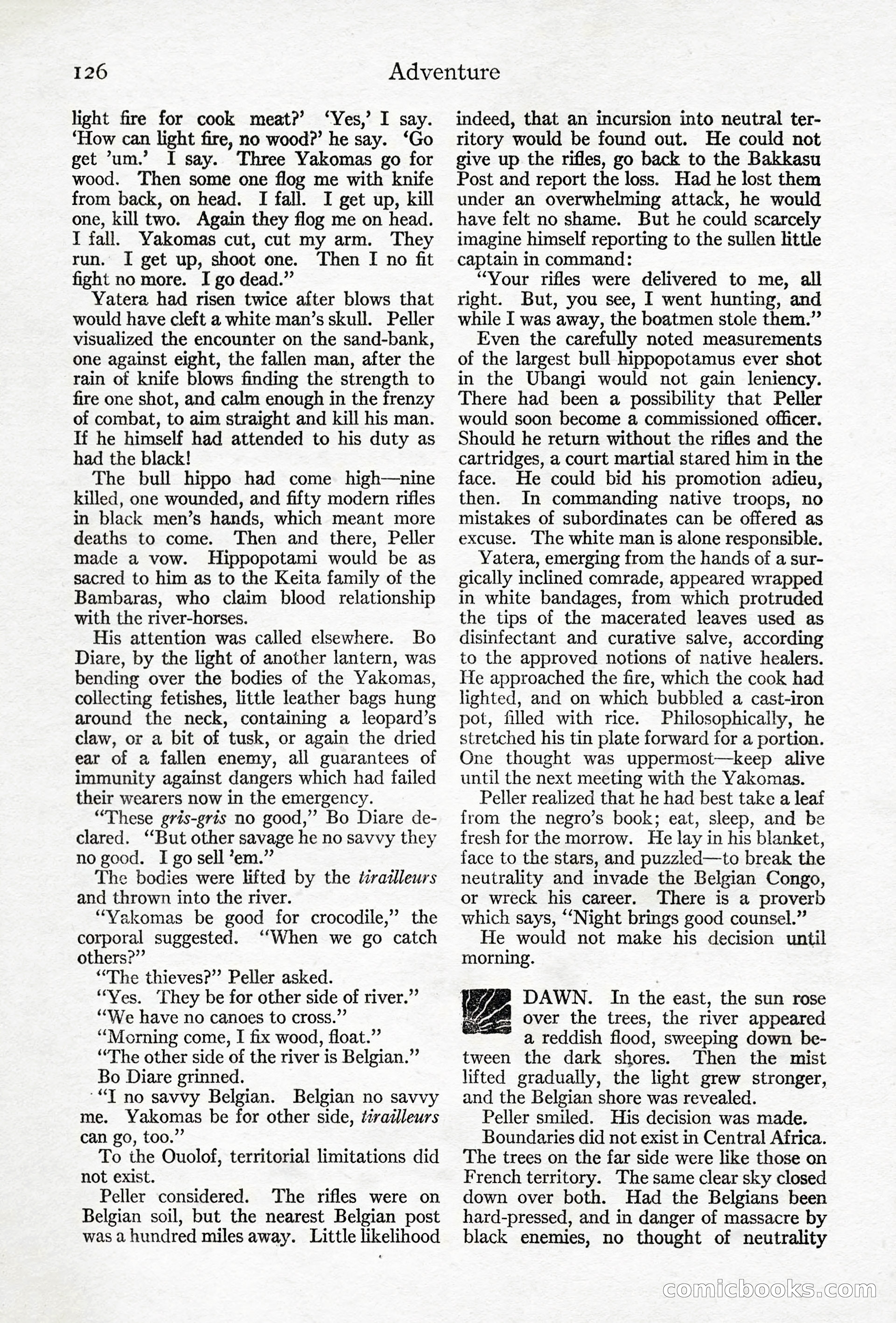 Adventure Magazine, April 10, 1924 — page 128 of 196
