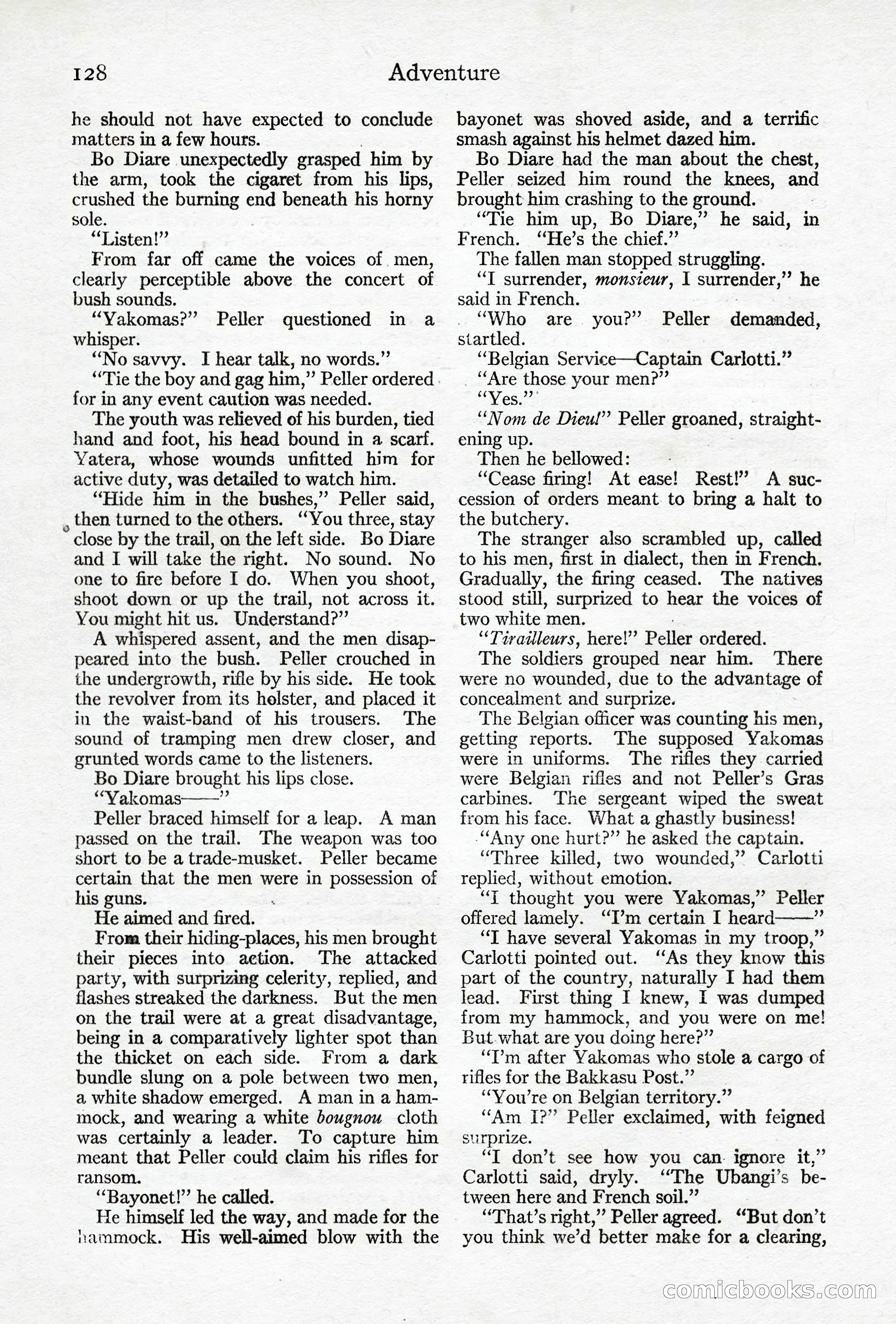 Adventure Magazine, April 10, 1924 — page 130 of 196