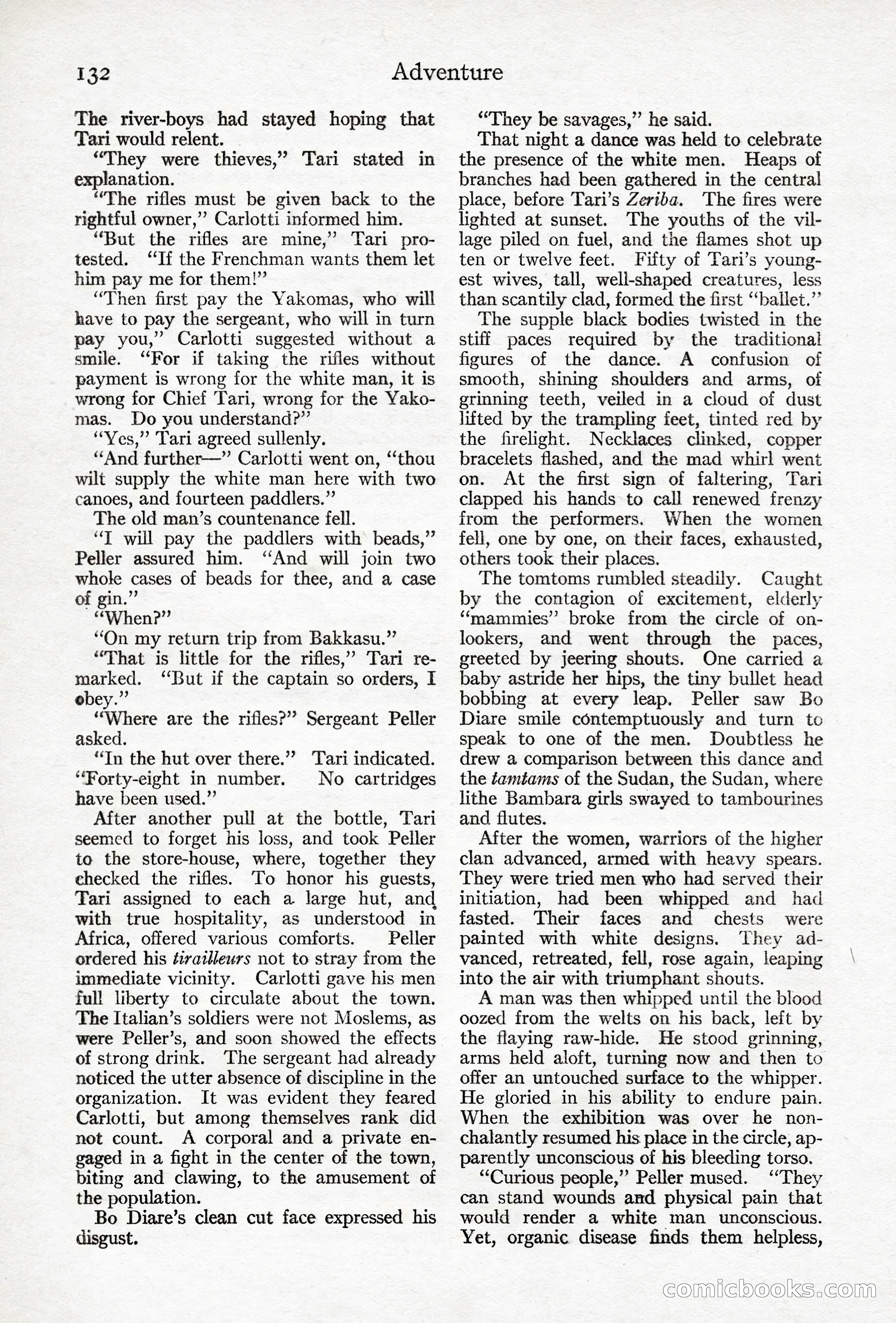 Adventure Magazine, April 10, 1924 — page 134 of 196