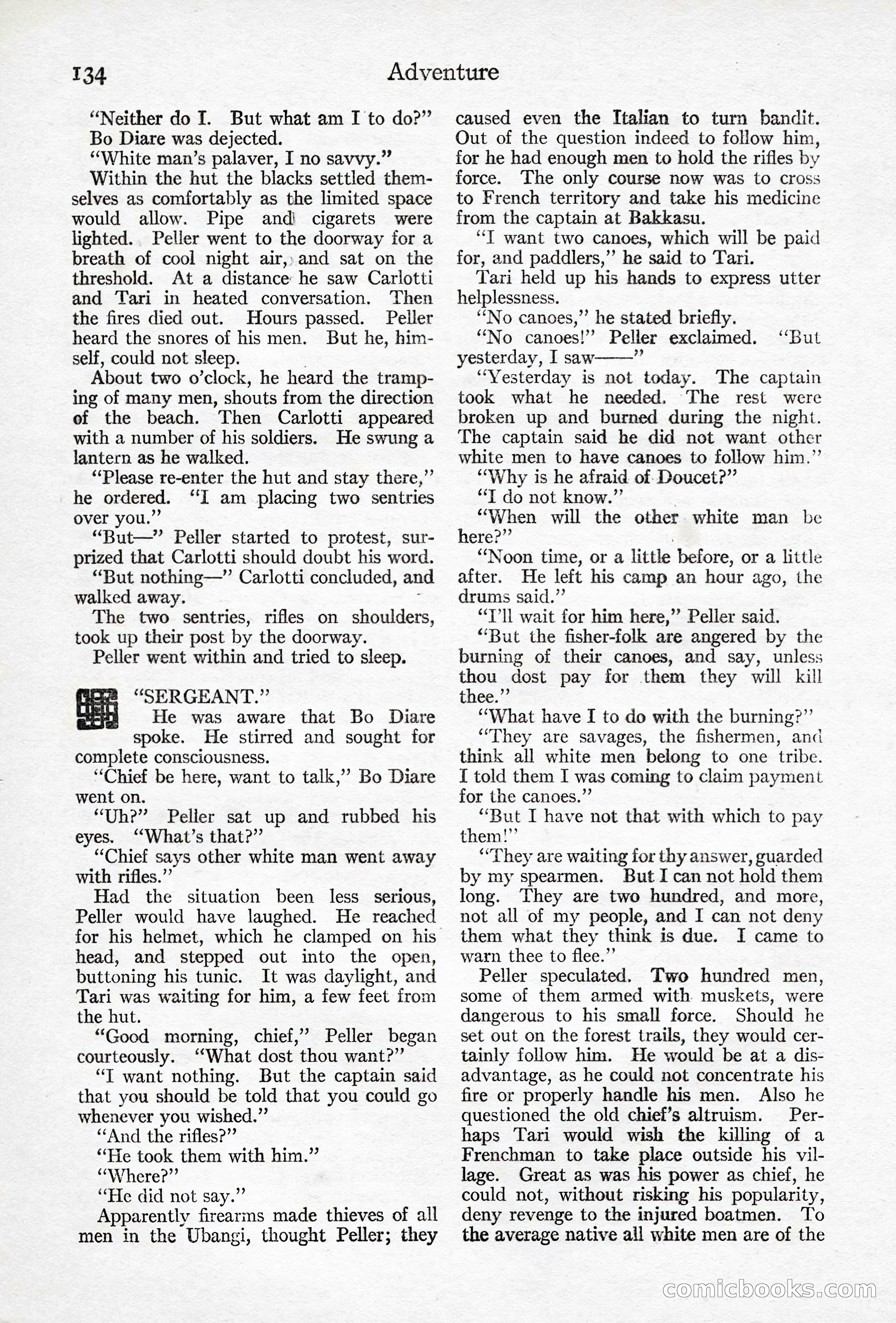 Adventure Magazine, April 10, 1924 — page 136 of 196