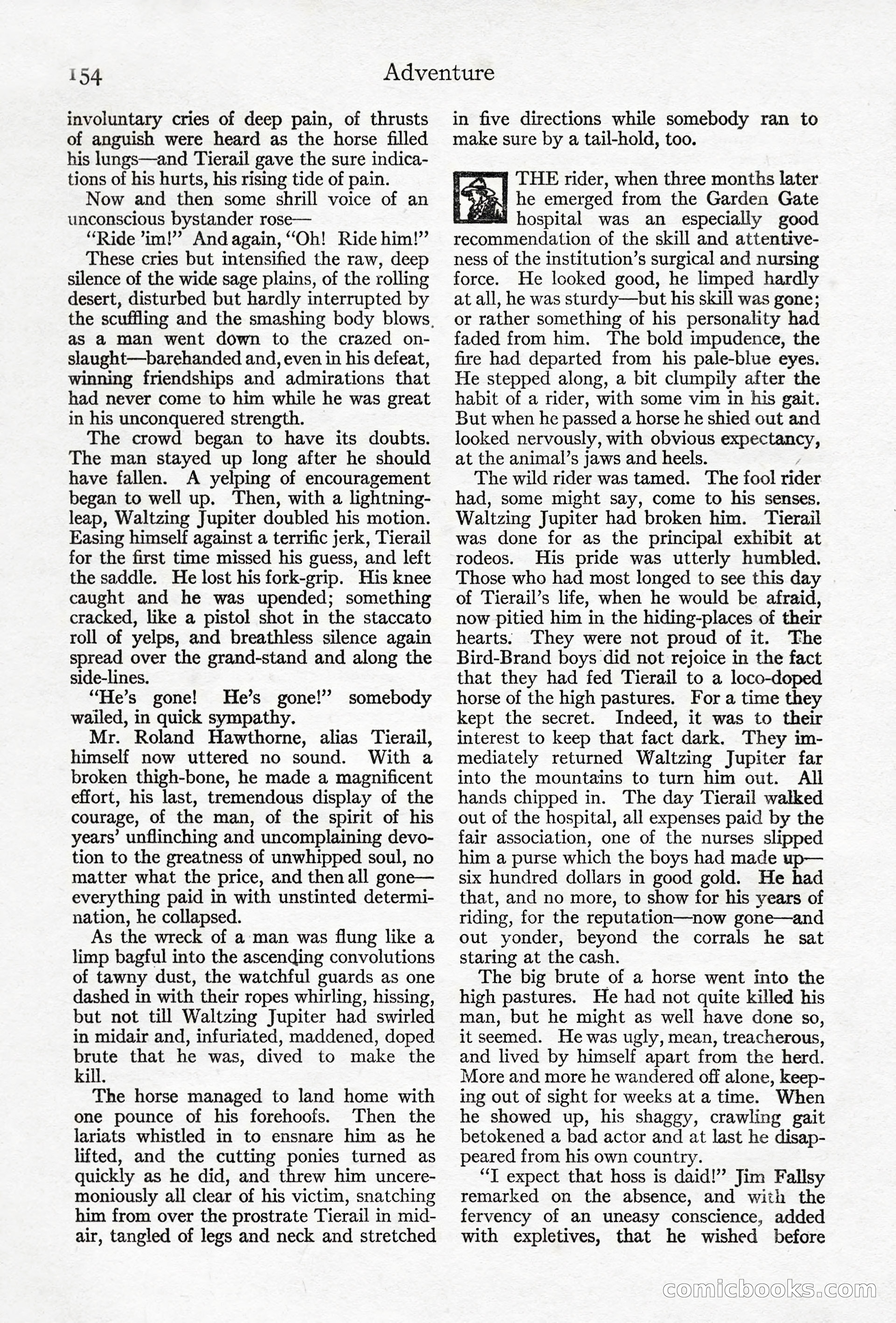 Adventure Magazine, April 10, 1924 — page 156 of 196