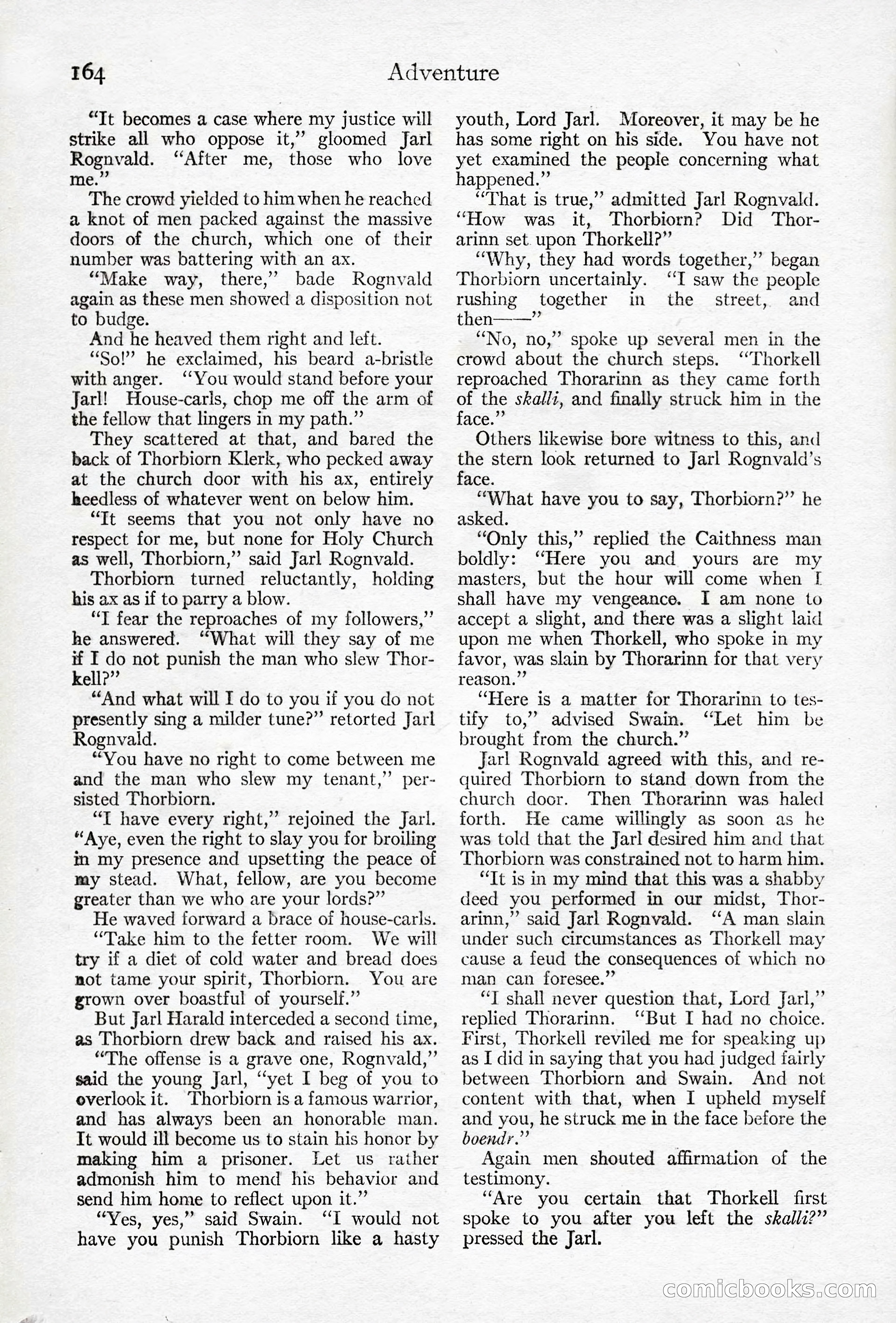 Adventure Magazine, April 10, 1924 — page 166 of 196