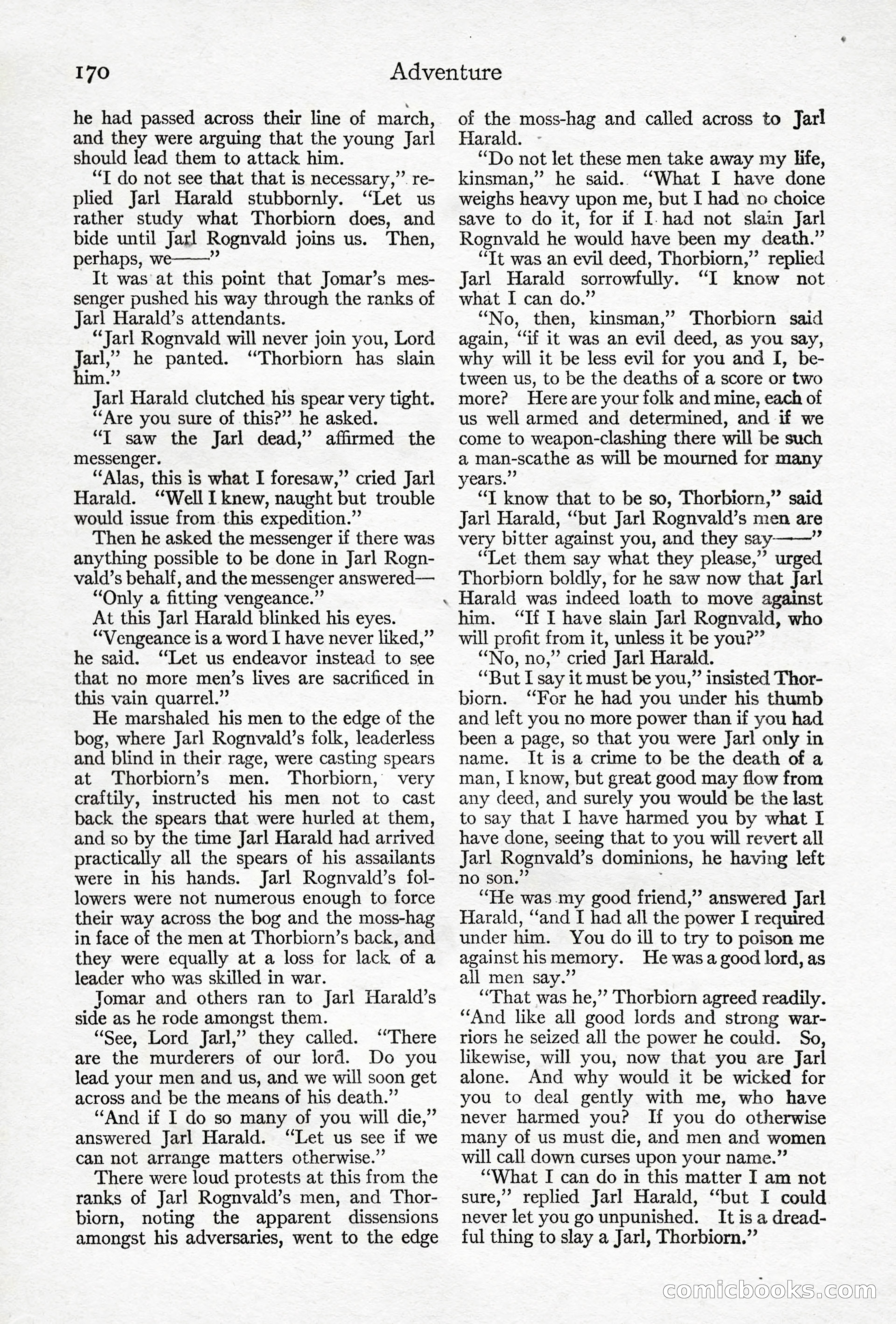 Adventure Magazine, April 10, 1924 — page 172 of 196
