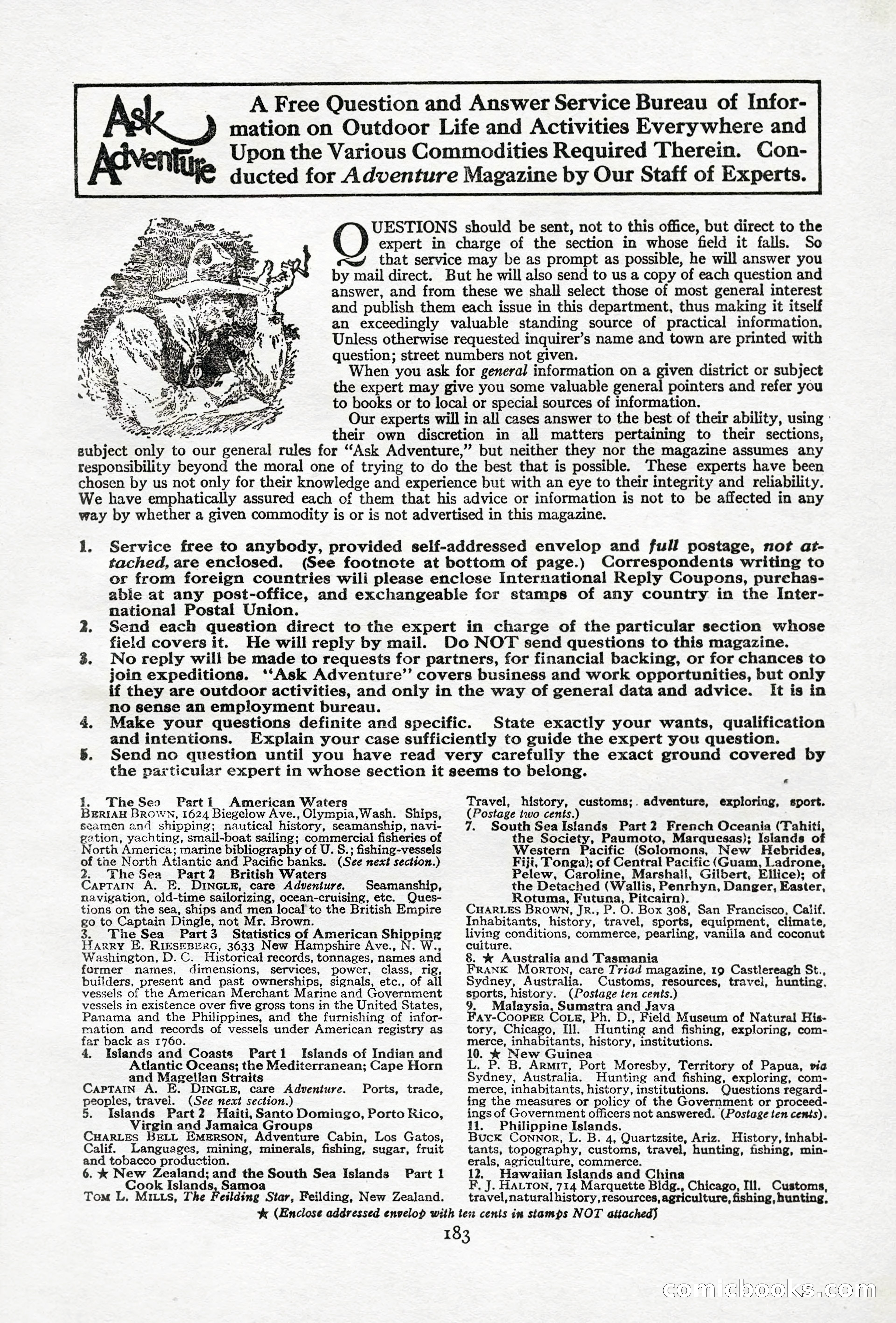 Adventure Magazine, April 10, 1924 — page 185 of 196
