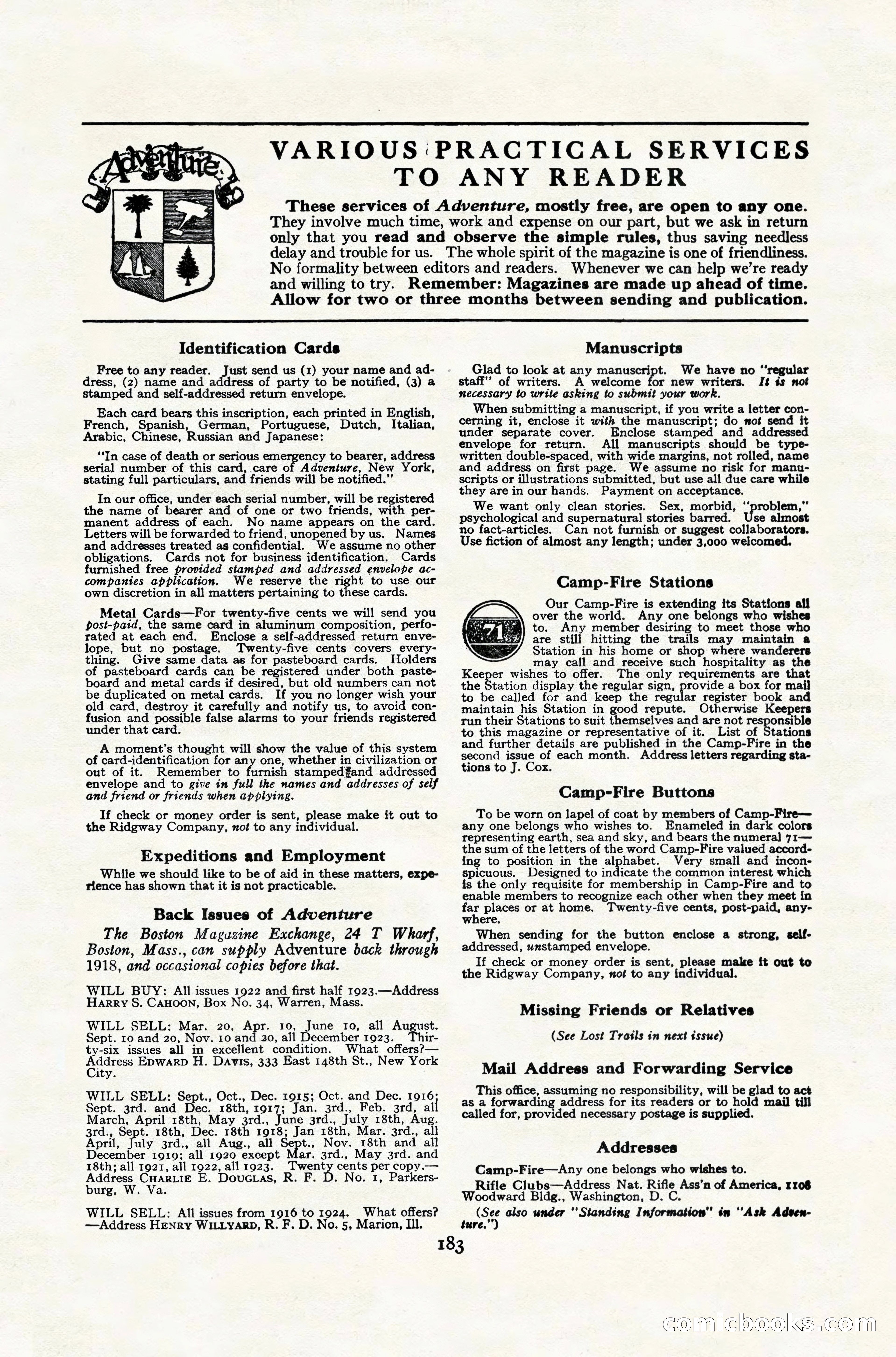 Adventure Magazine Cover — page 193 of 204