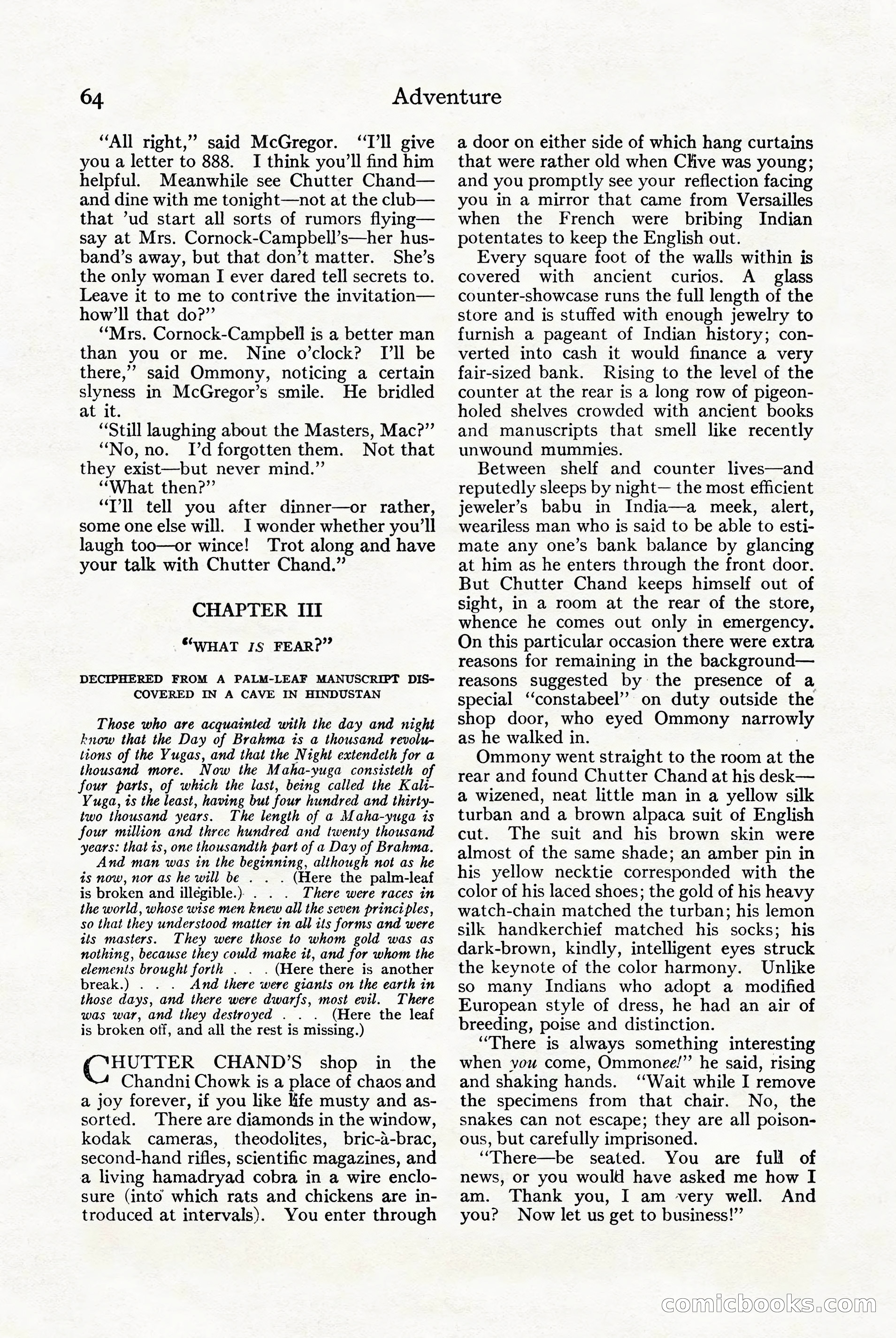 Adventure Magazine Cover — page 66 of 196