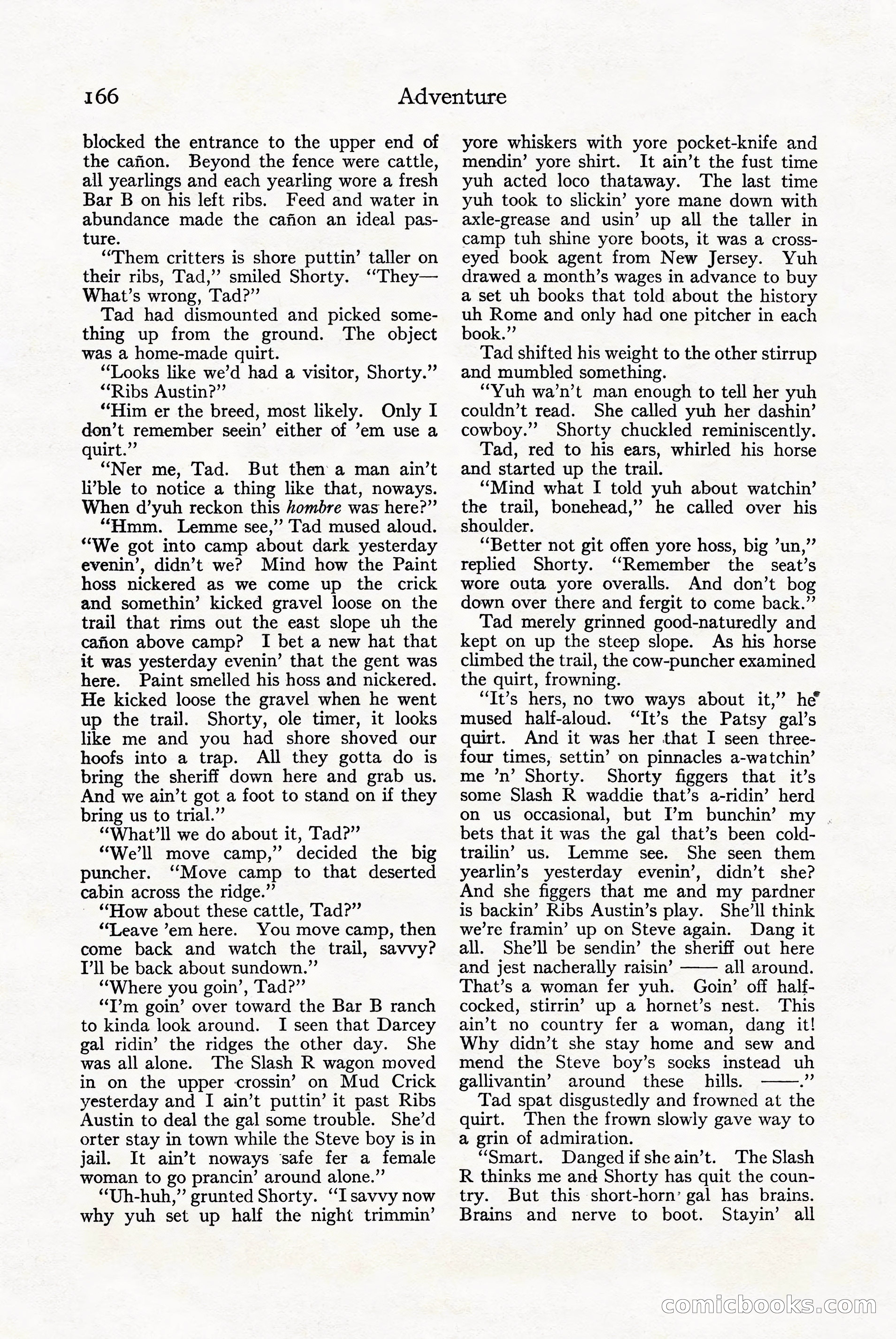 Adventure Magazine Cover — page 168 of 196