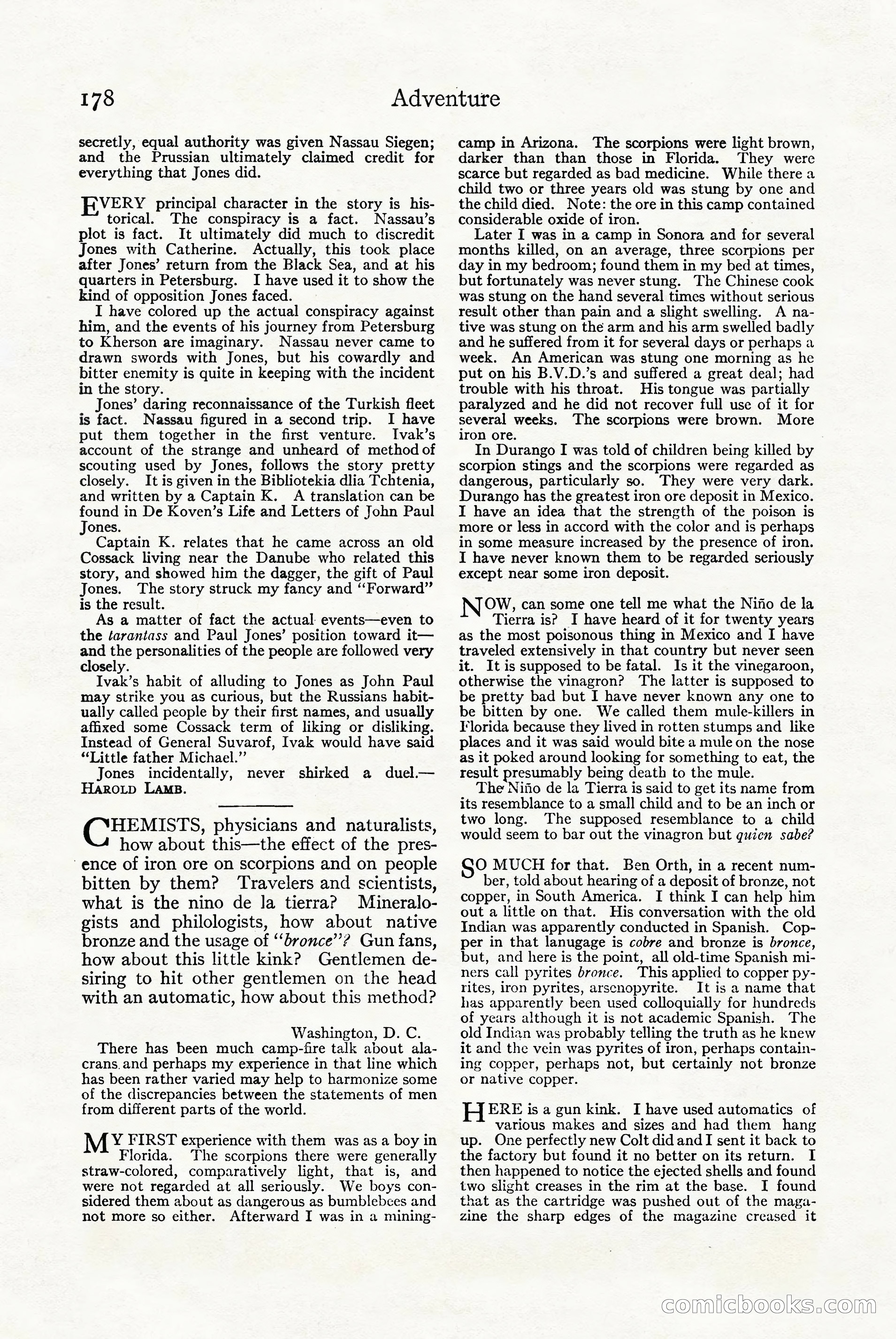 Adventure Magazine Cover — page 180 of 196