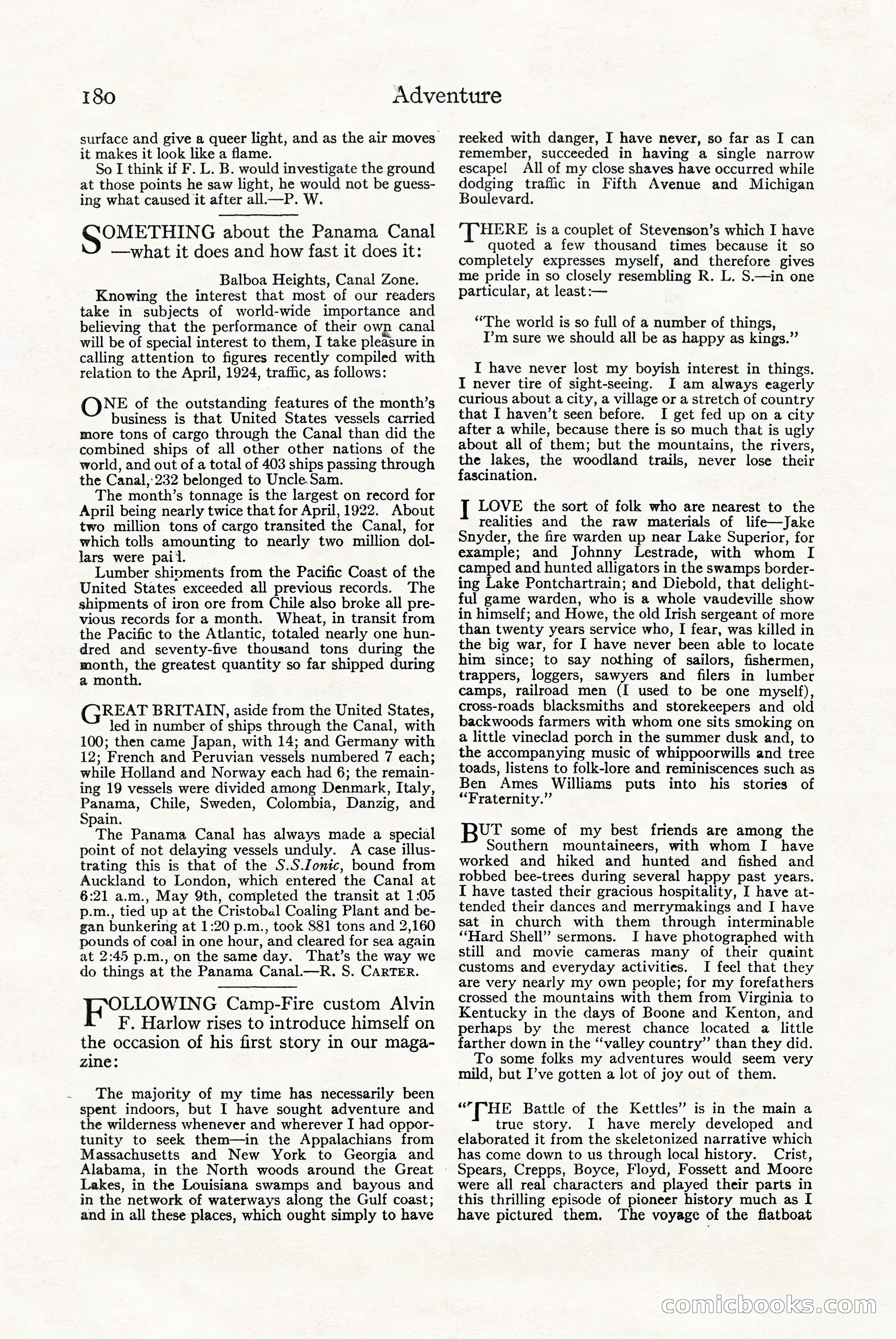 Adventure Magazine Cover — page 182 of 196