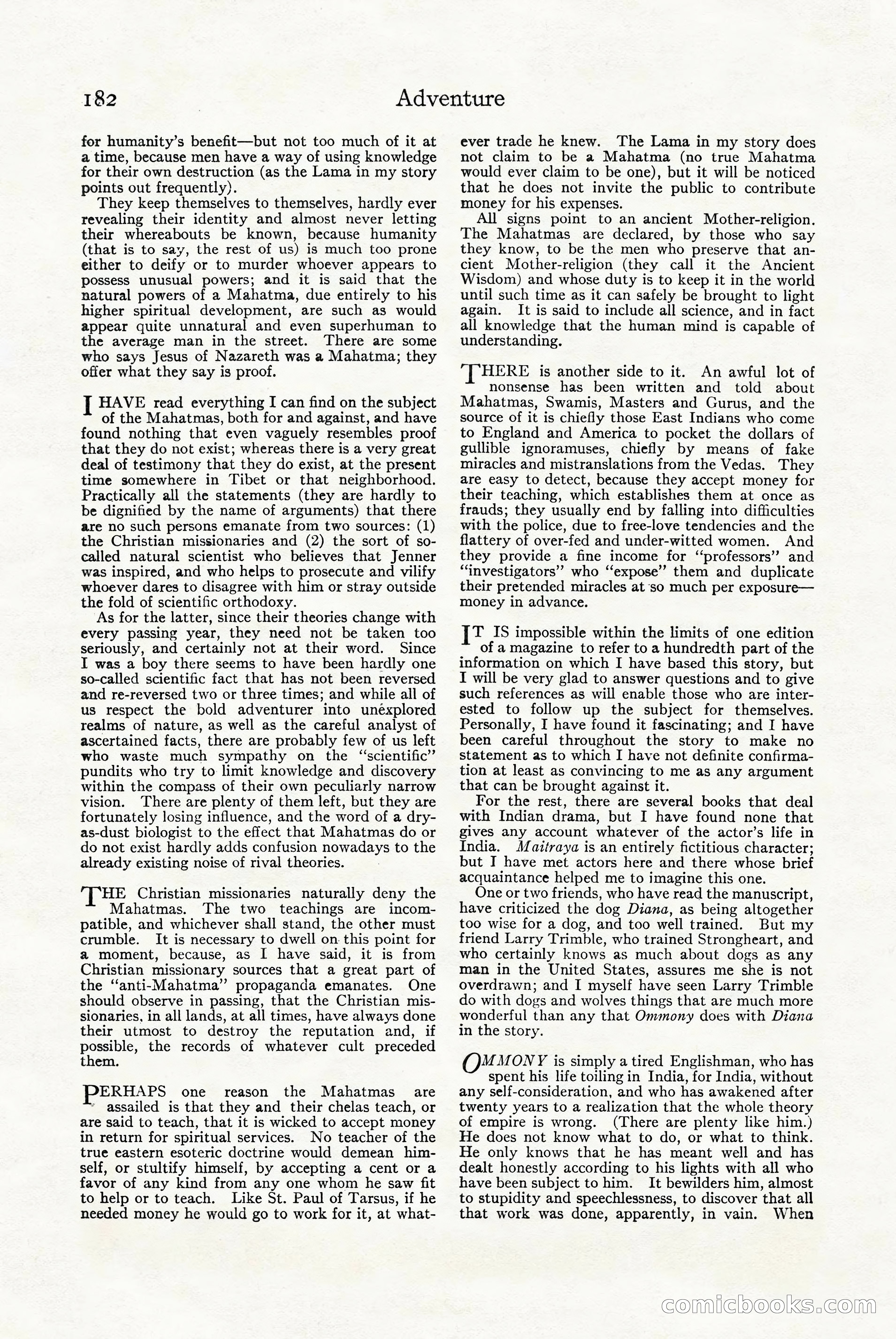 Adventure Magazine Cover — page 184 of 196