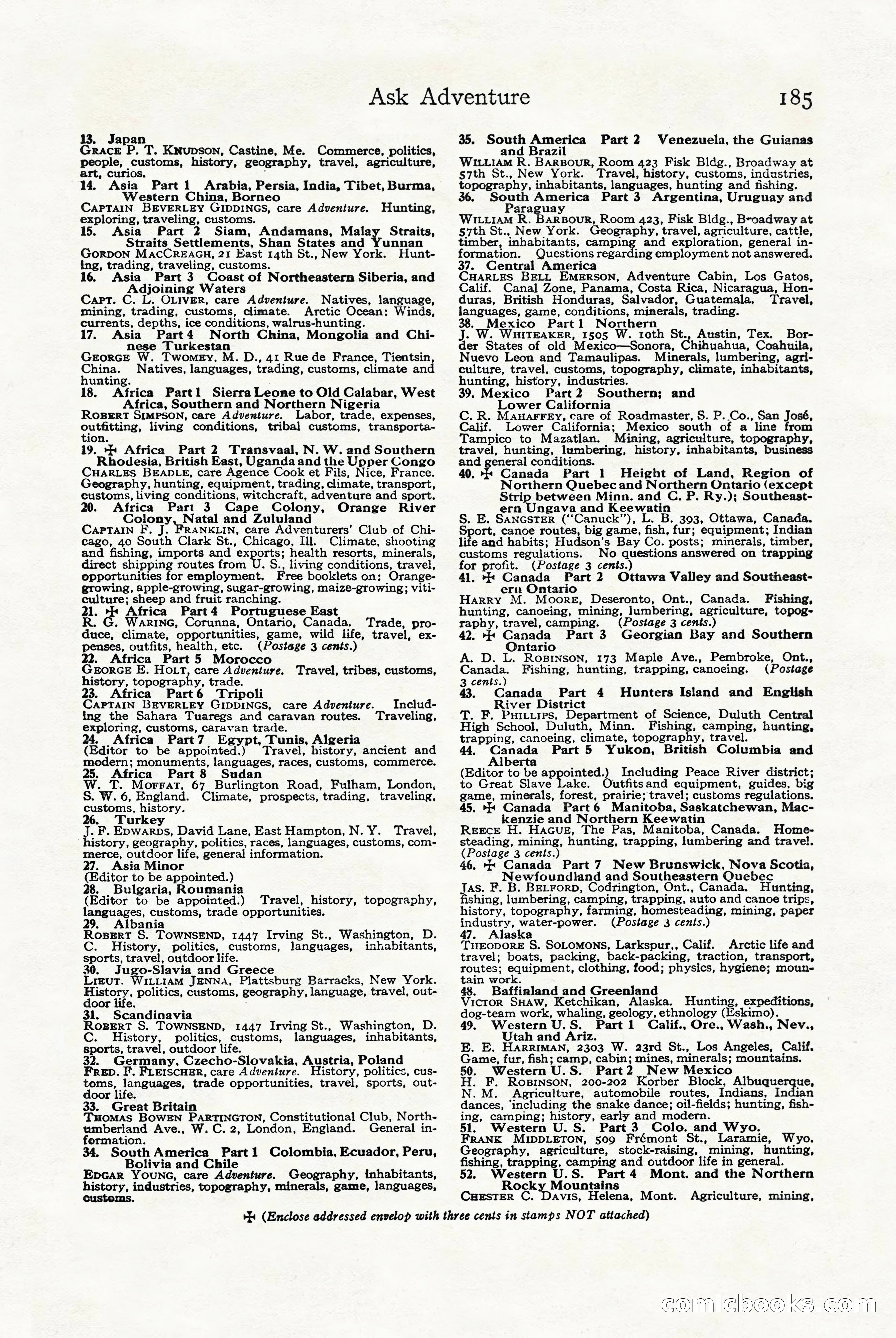 Adventure Magazine Cover — page 187 of 196