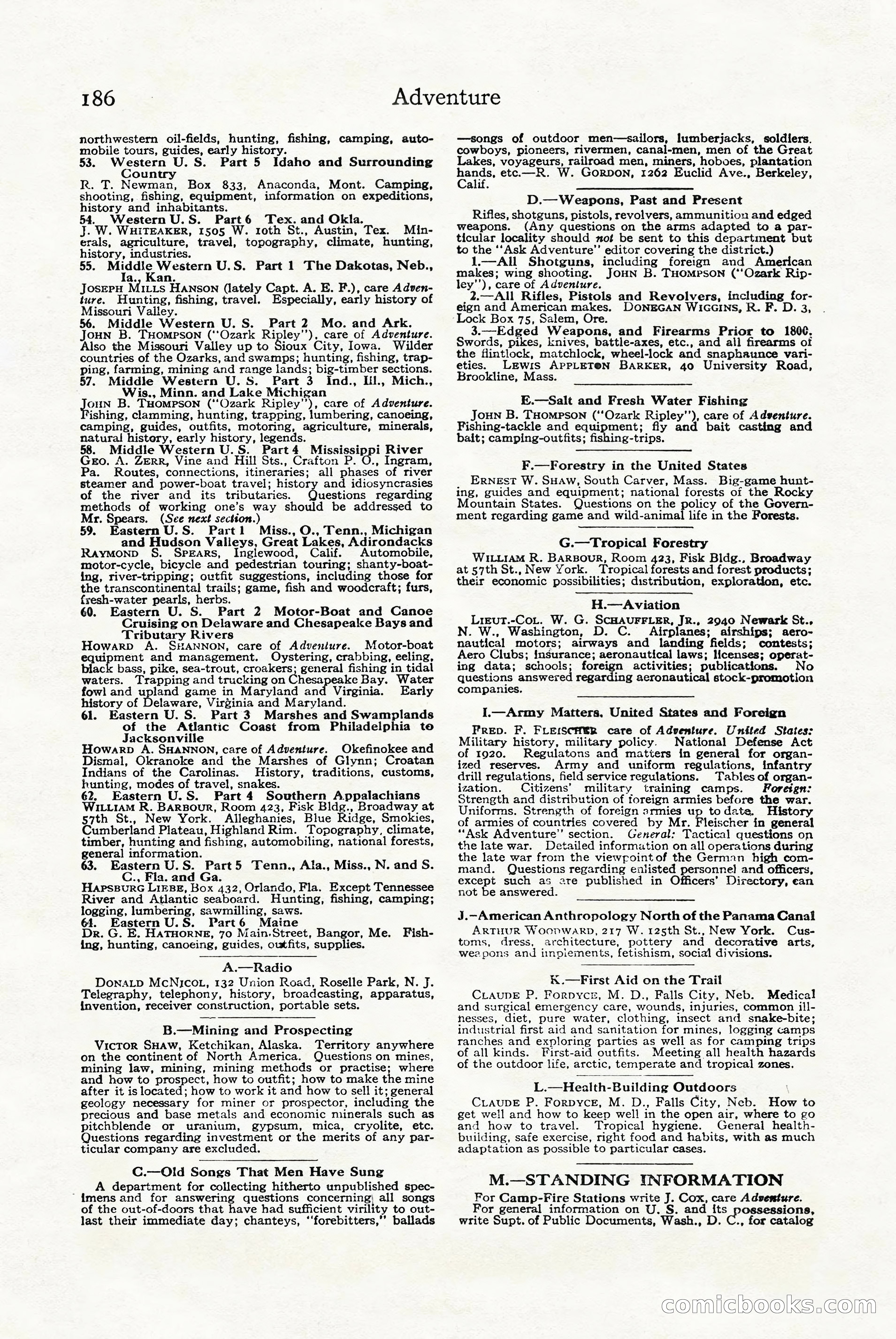 Adventure Magazine Cover — page 188 of 196