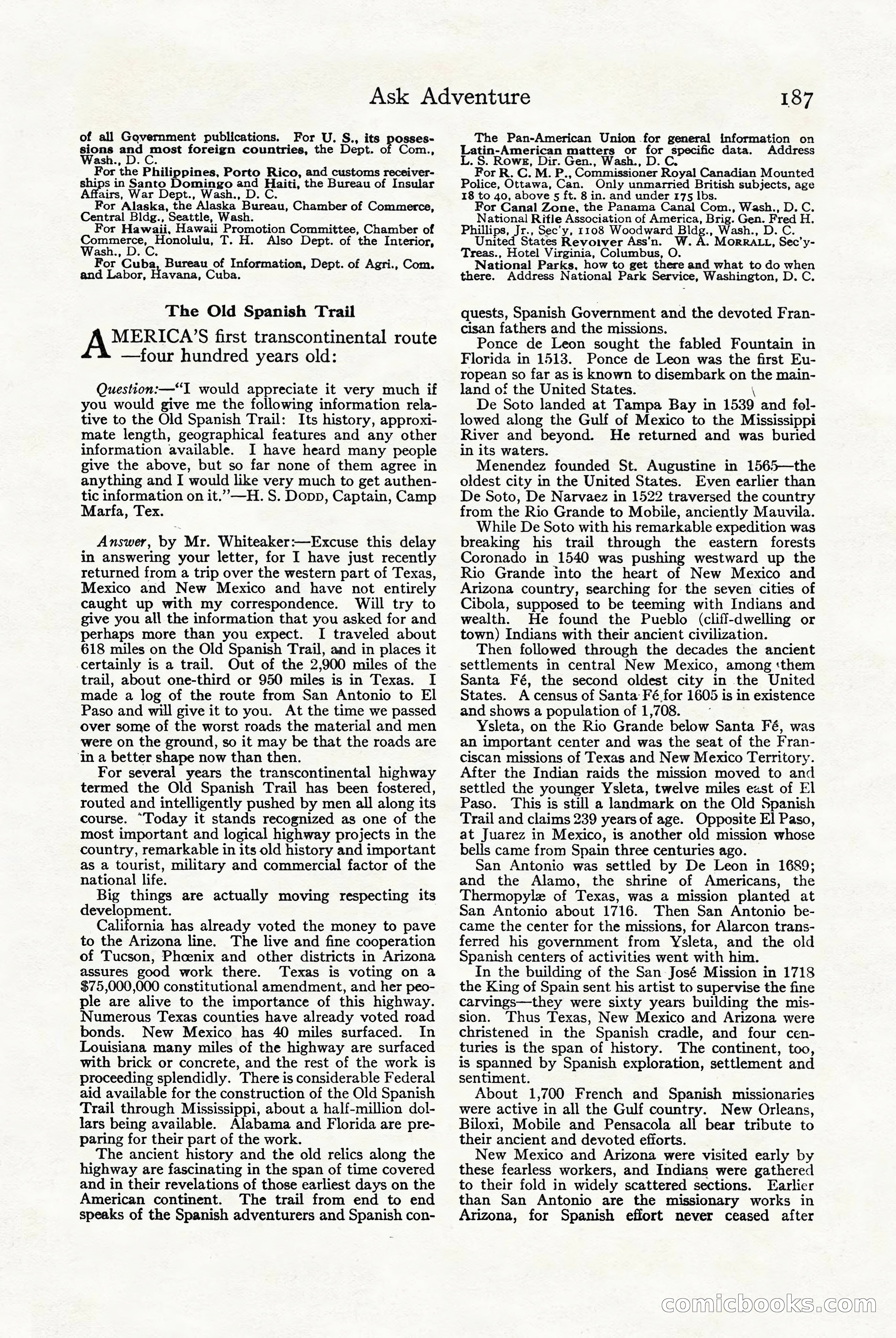 Adventure Magazine Cover — page 189 of 196