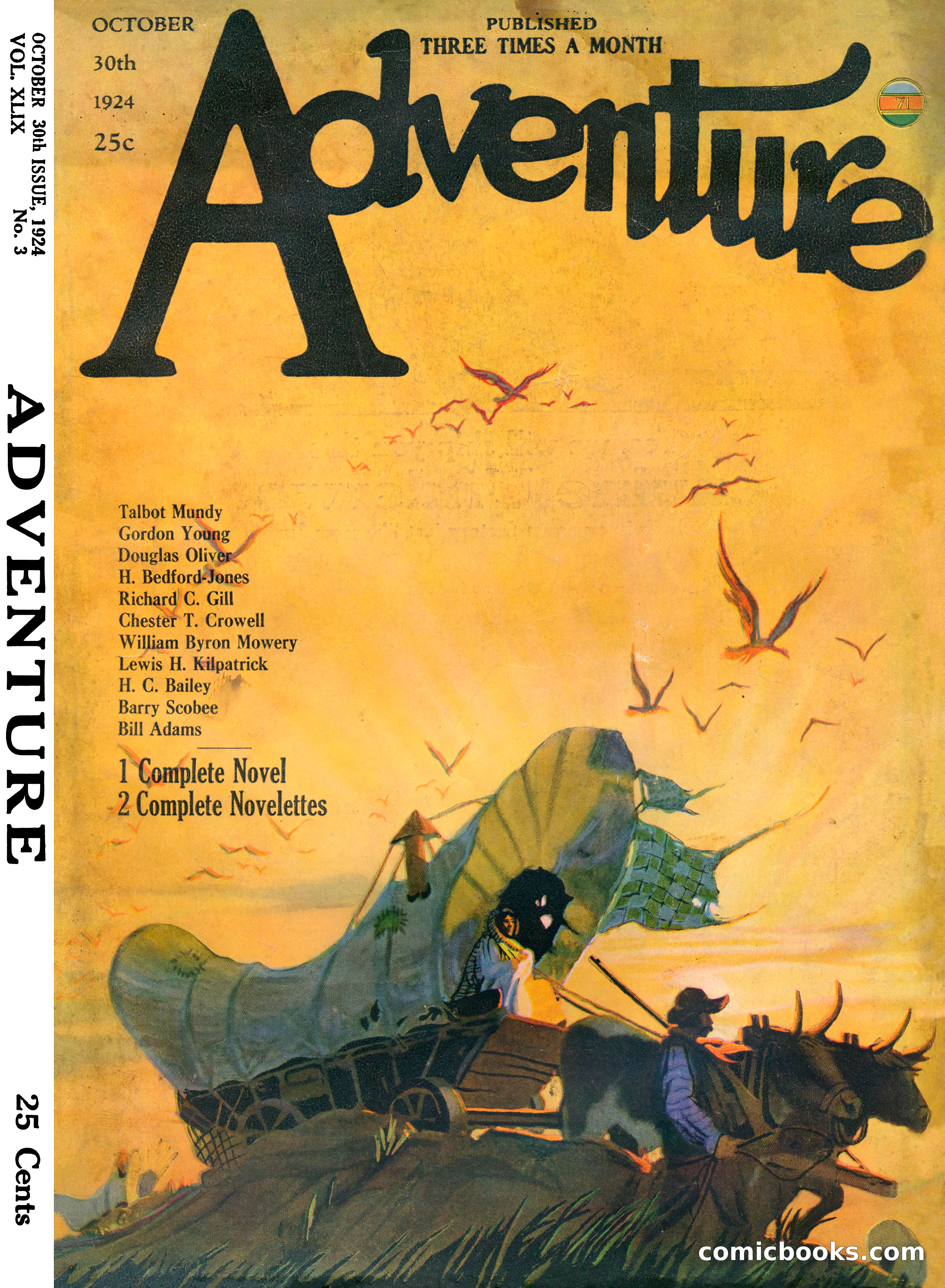 Adventure Magazine Cover, October 30, 1924