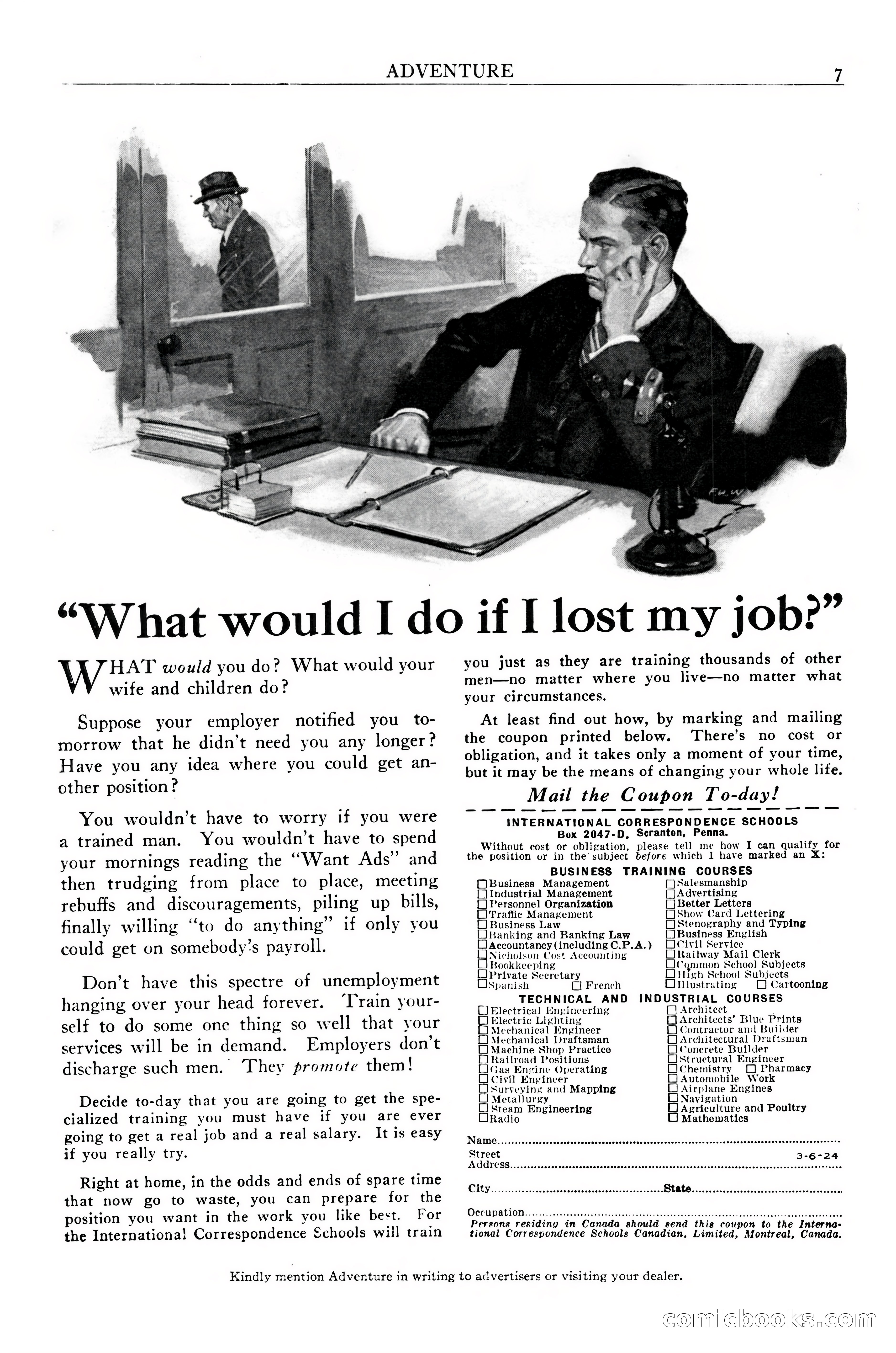 Adventure Magazine Cover, October 30, 1924 — page 9 of 204