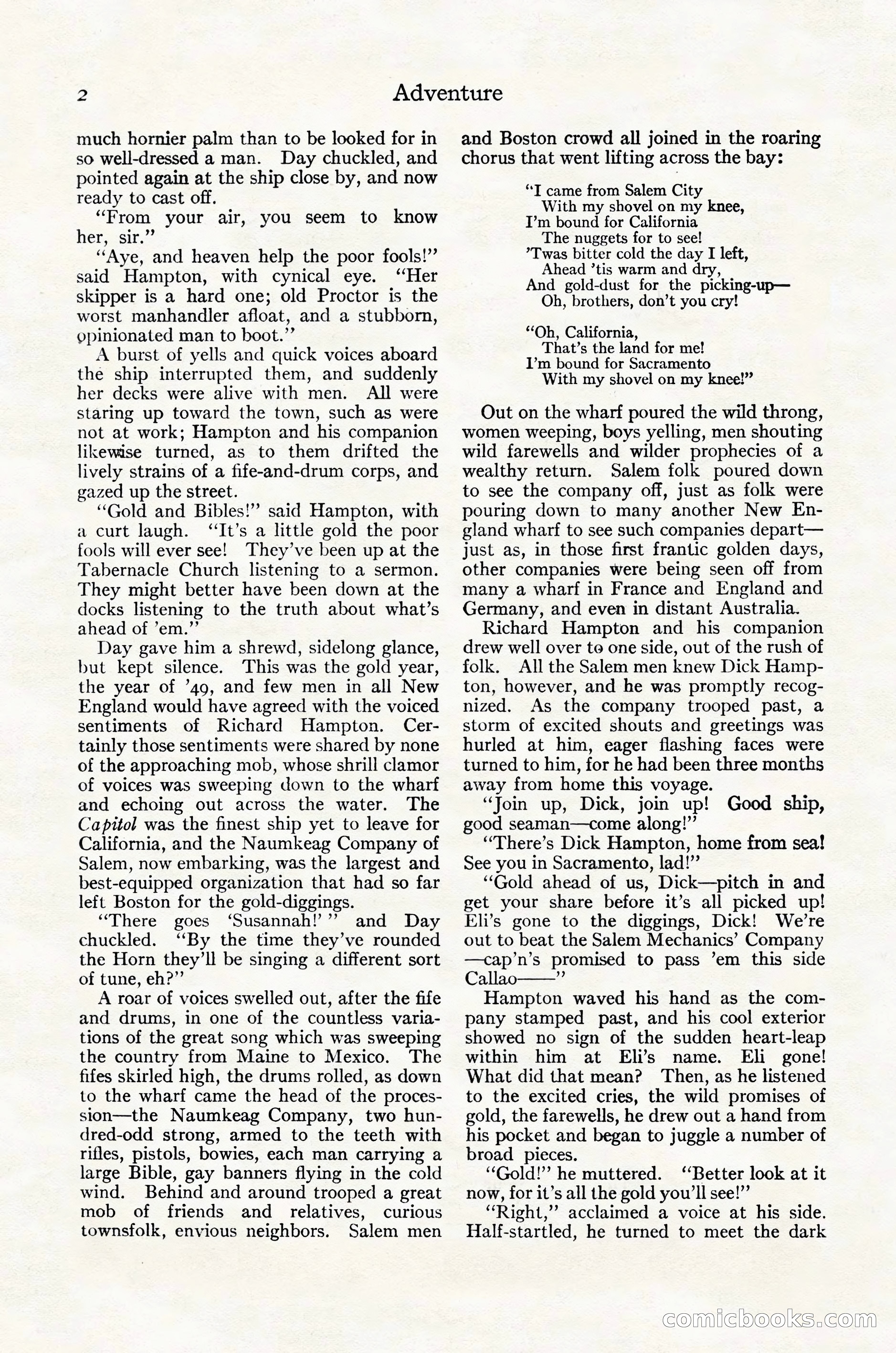 Adventure Magazine Cover, October 30, 1924 — page 12 of 204