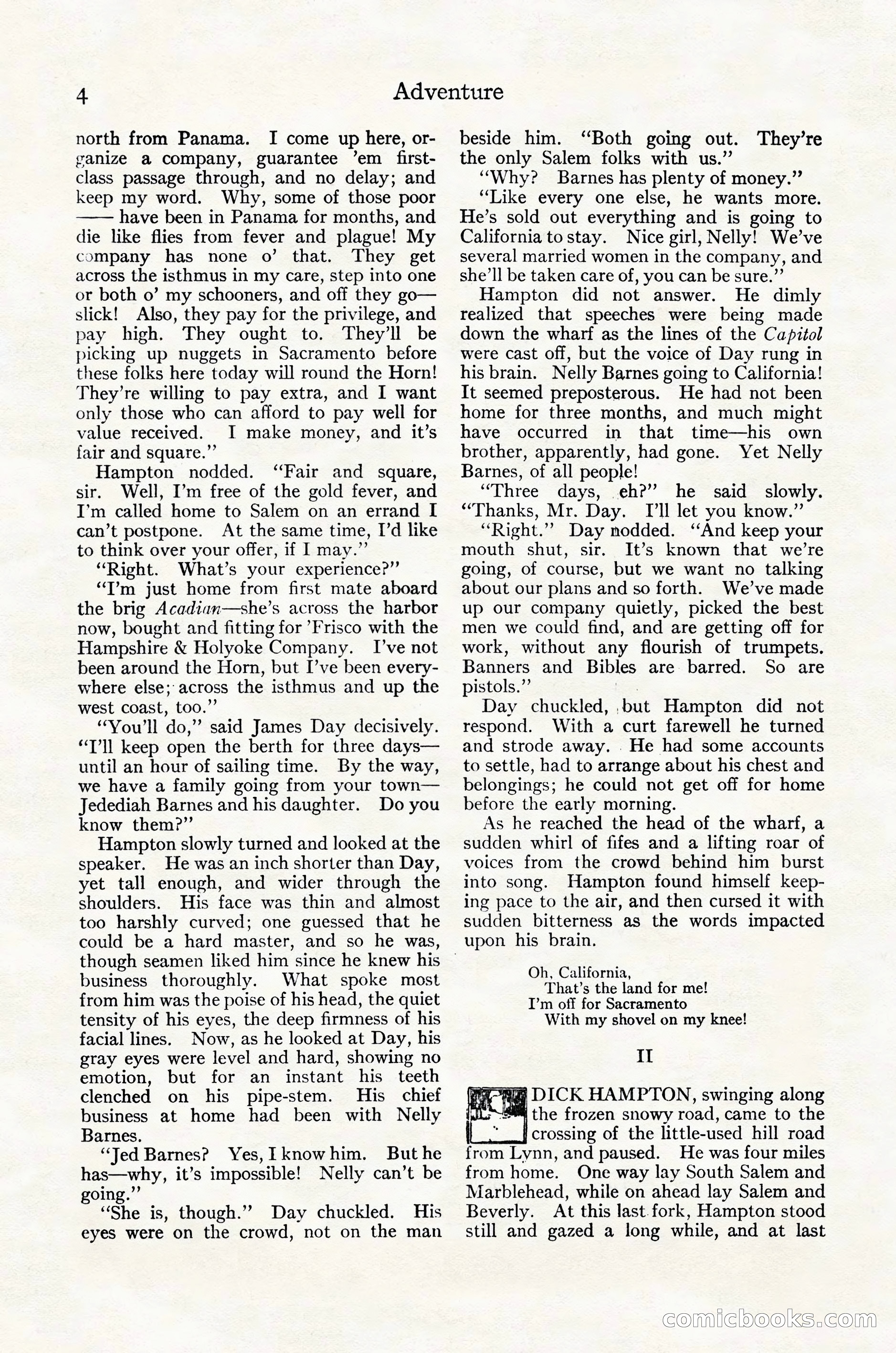 Adventure Magazine Cover, October 30, 1924 — page 14 of 204