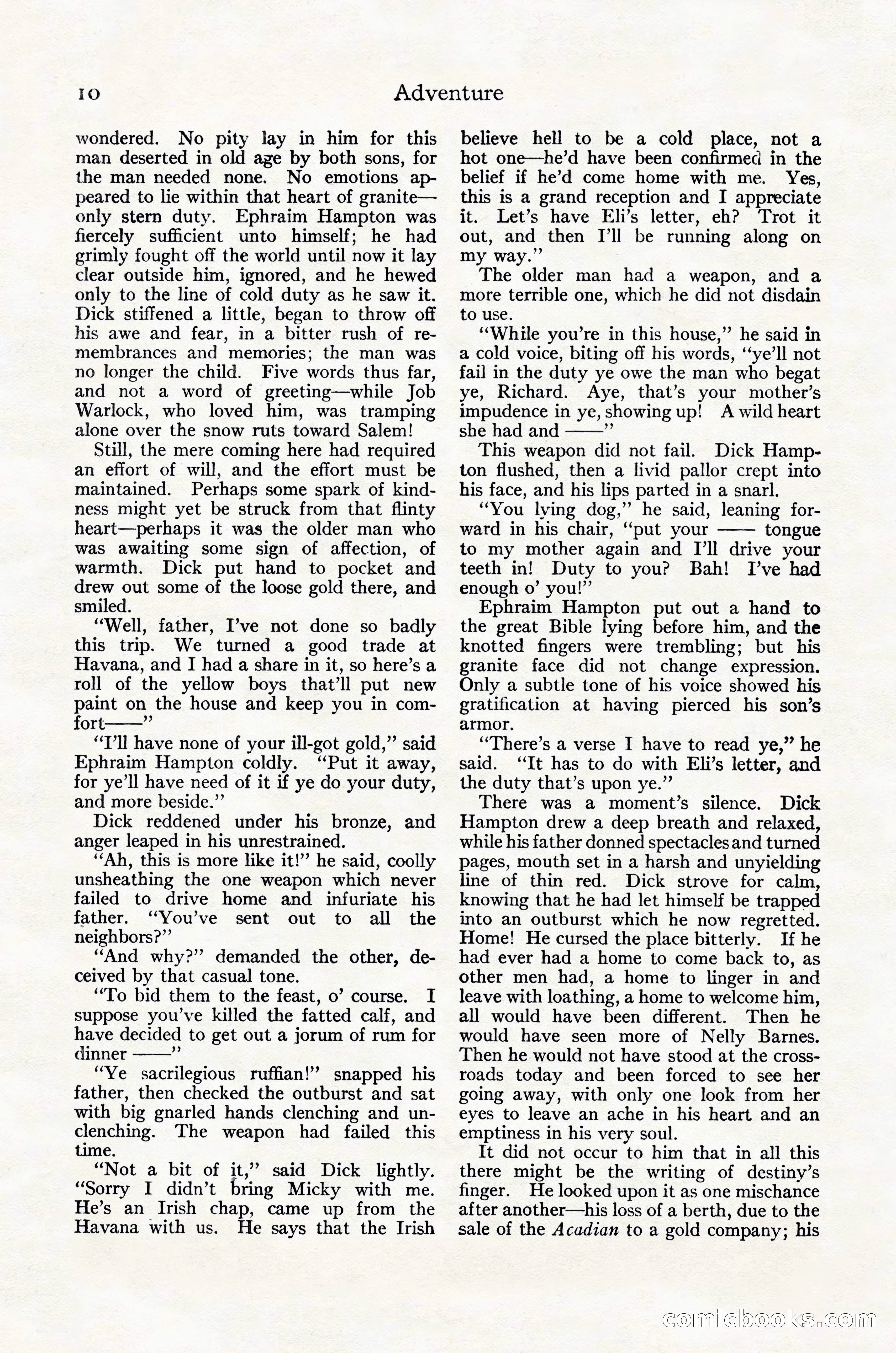 Adventure Magazine Cover, October 30, 1924 — page 20 of 204